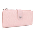 KATE Bi-fold Long Wallet with Woven Texture
