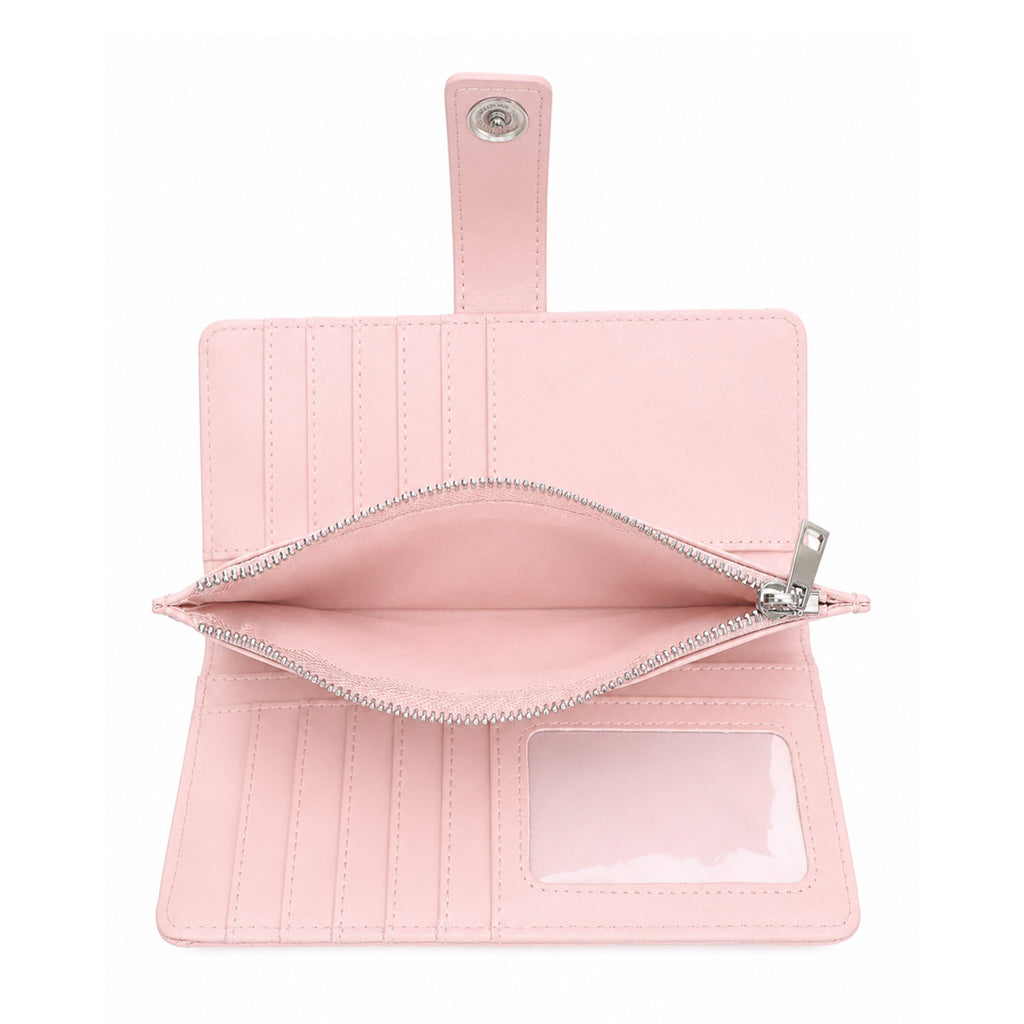 KATE Bi-fold Long Wallet with Woven Texture