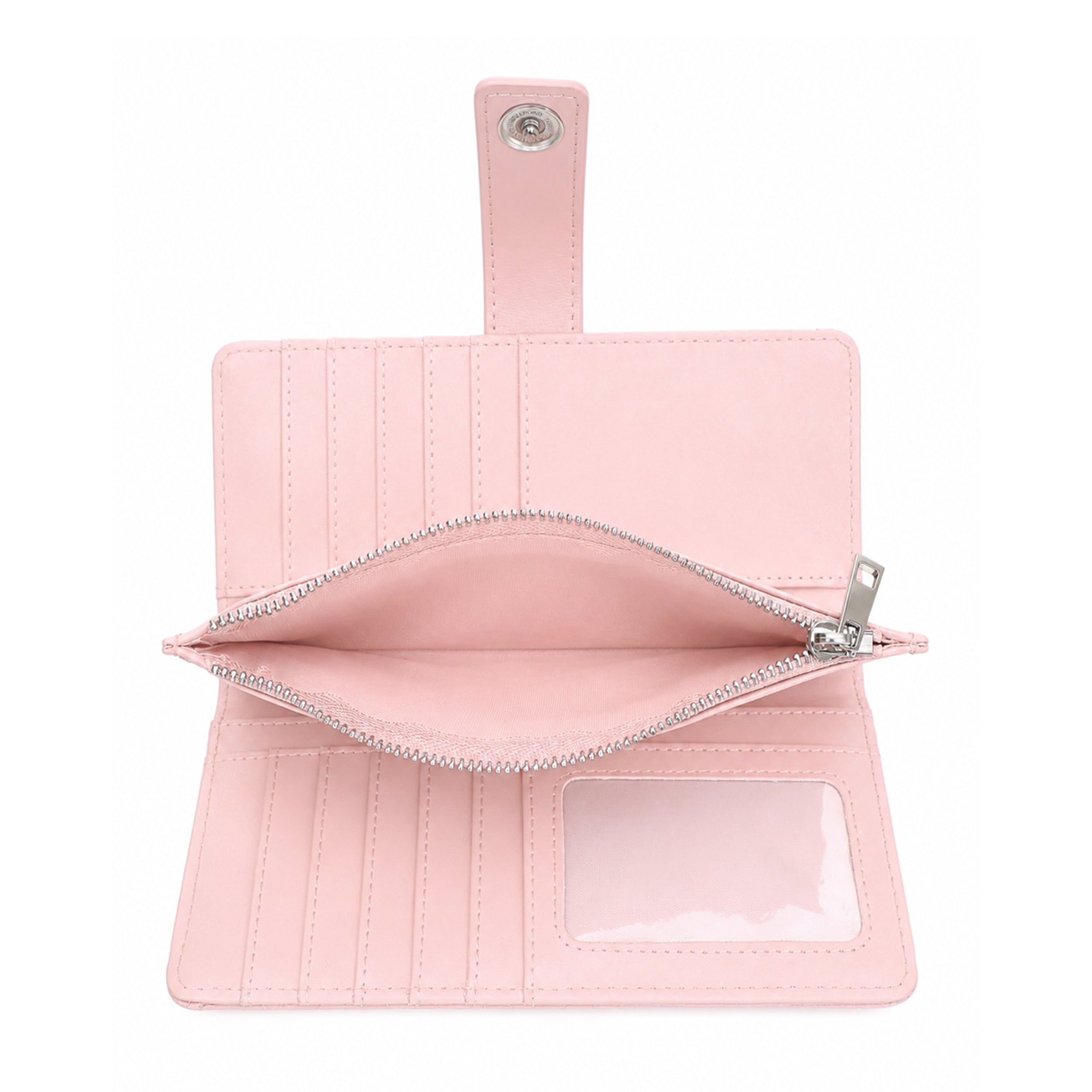 KATE Bi-fold Long Wallet with Woven Texture