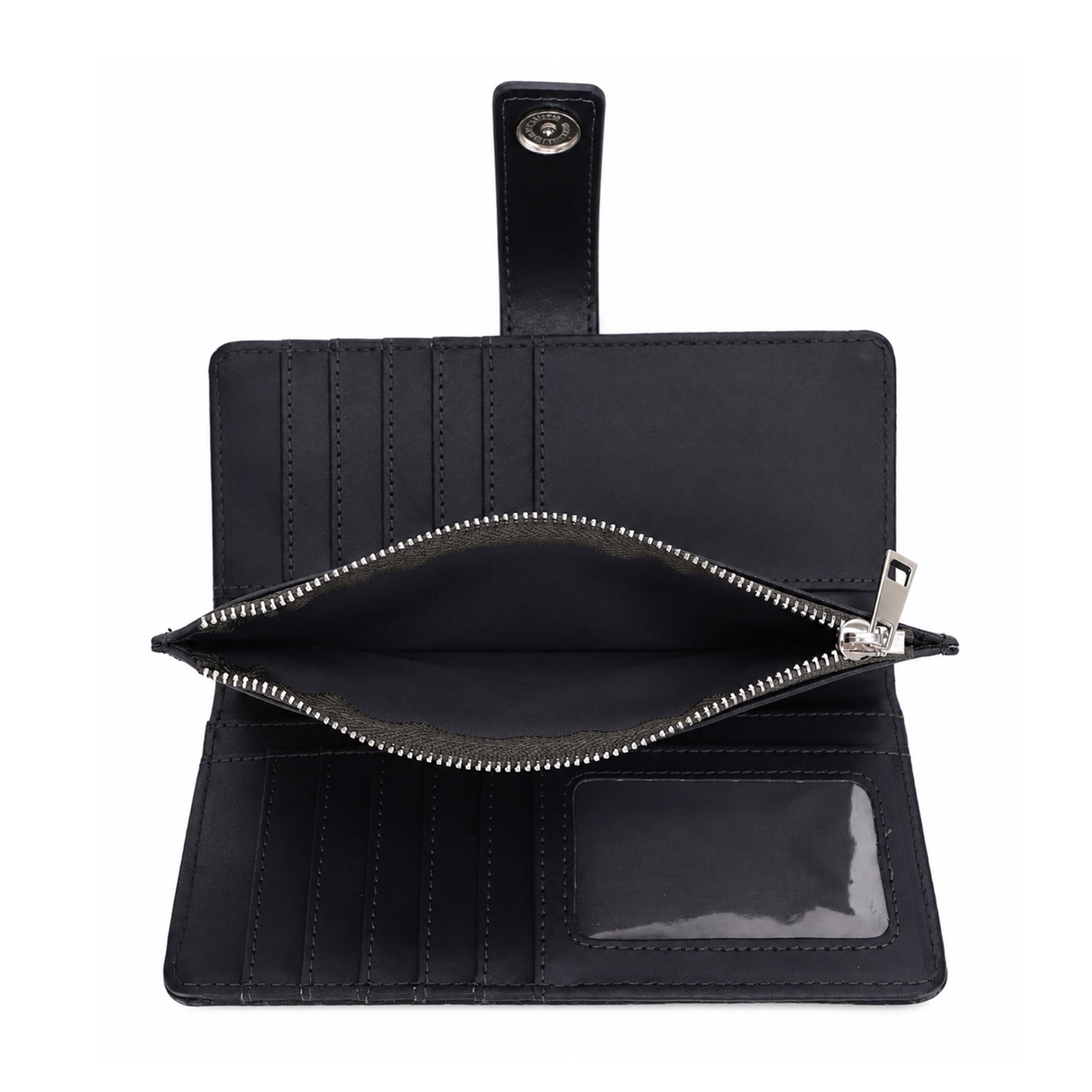 KATE Bi-fold Long Wallet with Woven Texture