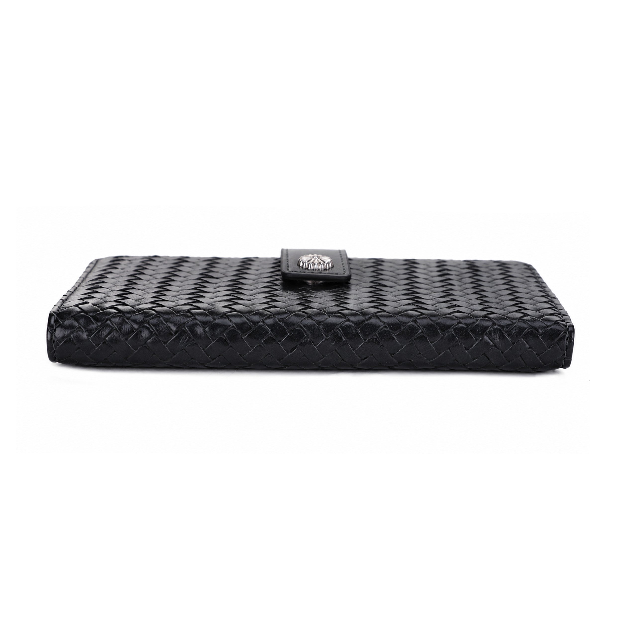 KATE Bi-fold Long Wallet with Woven Texture