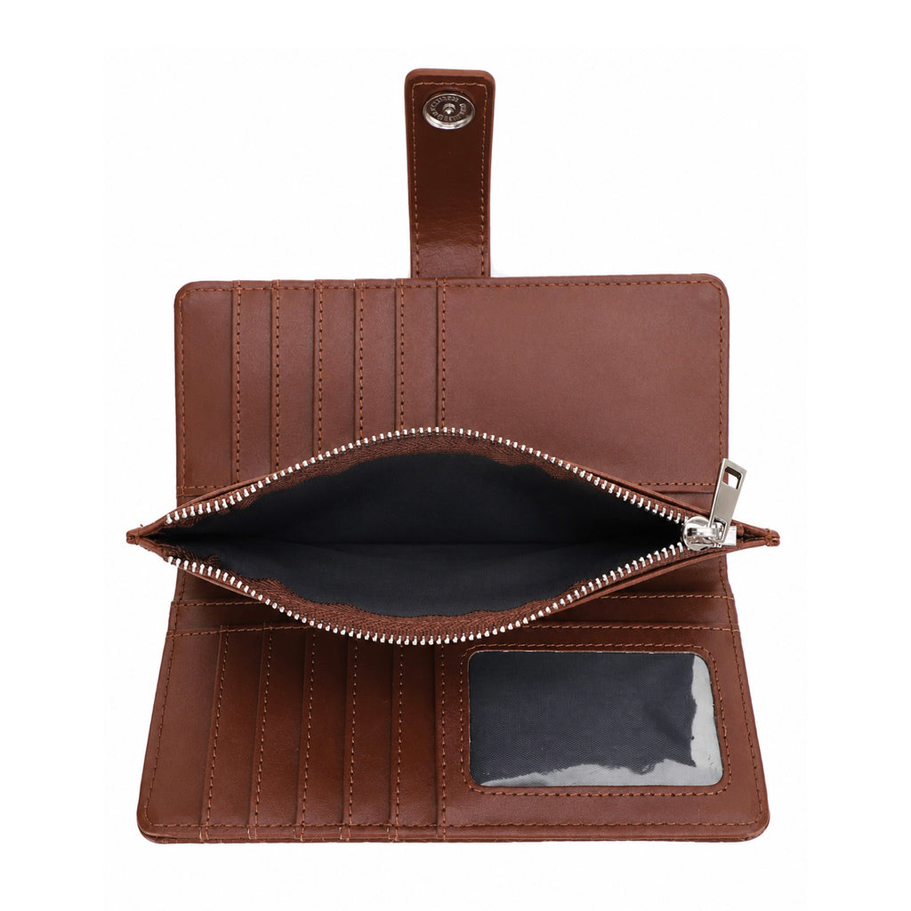 KATE Bi-fold Long Wallet with Woven Texture