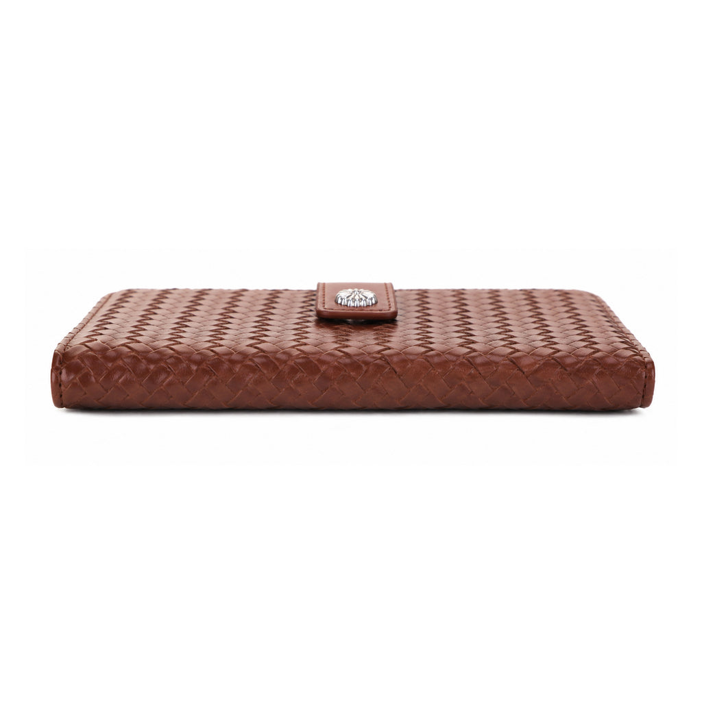 KATE Bi-fold Long Wallet with Woven Texture