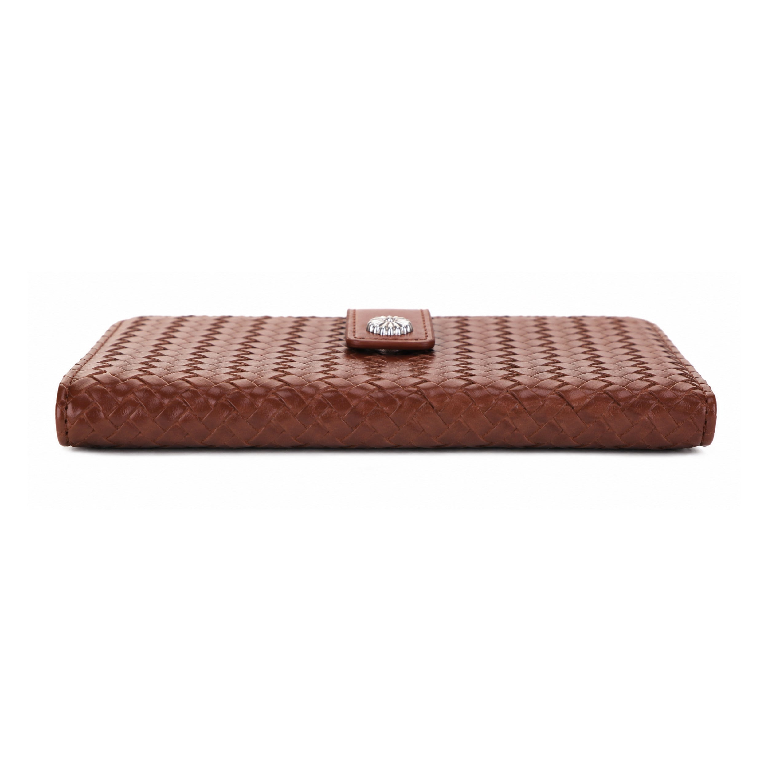 KATE Bi-fold Long Wallet with Woven Texture