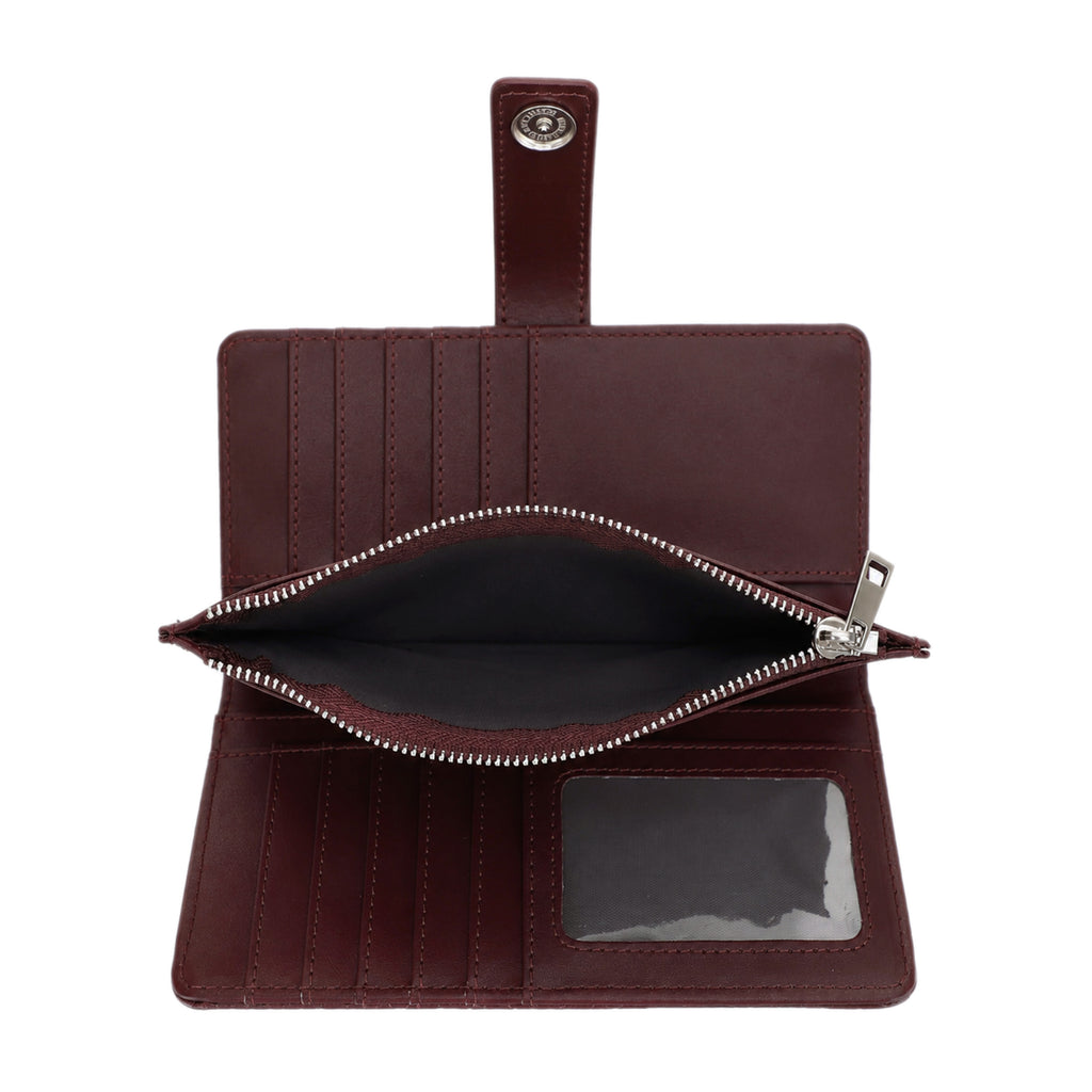 KATE Bi-fold Long Wallet with Woven Texture