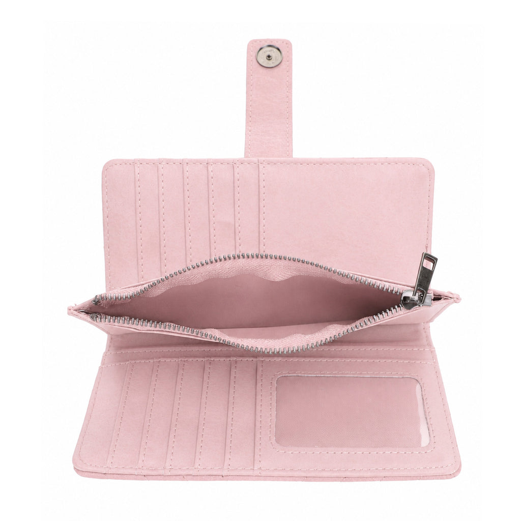 KATE Bi-fold Long Wallet with Chevron Quilting
