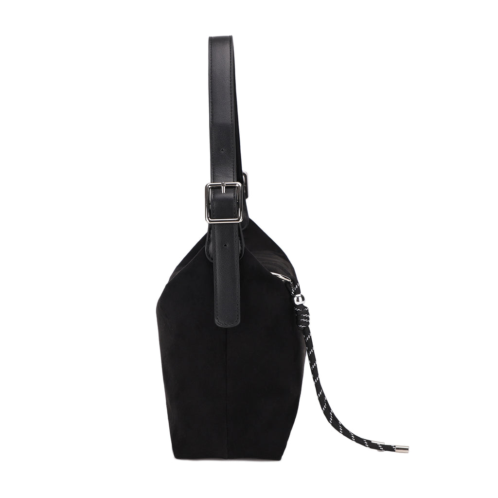 Hailey Double Straps Crossbody Bag (Suede)