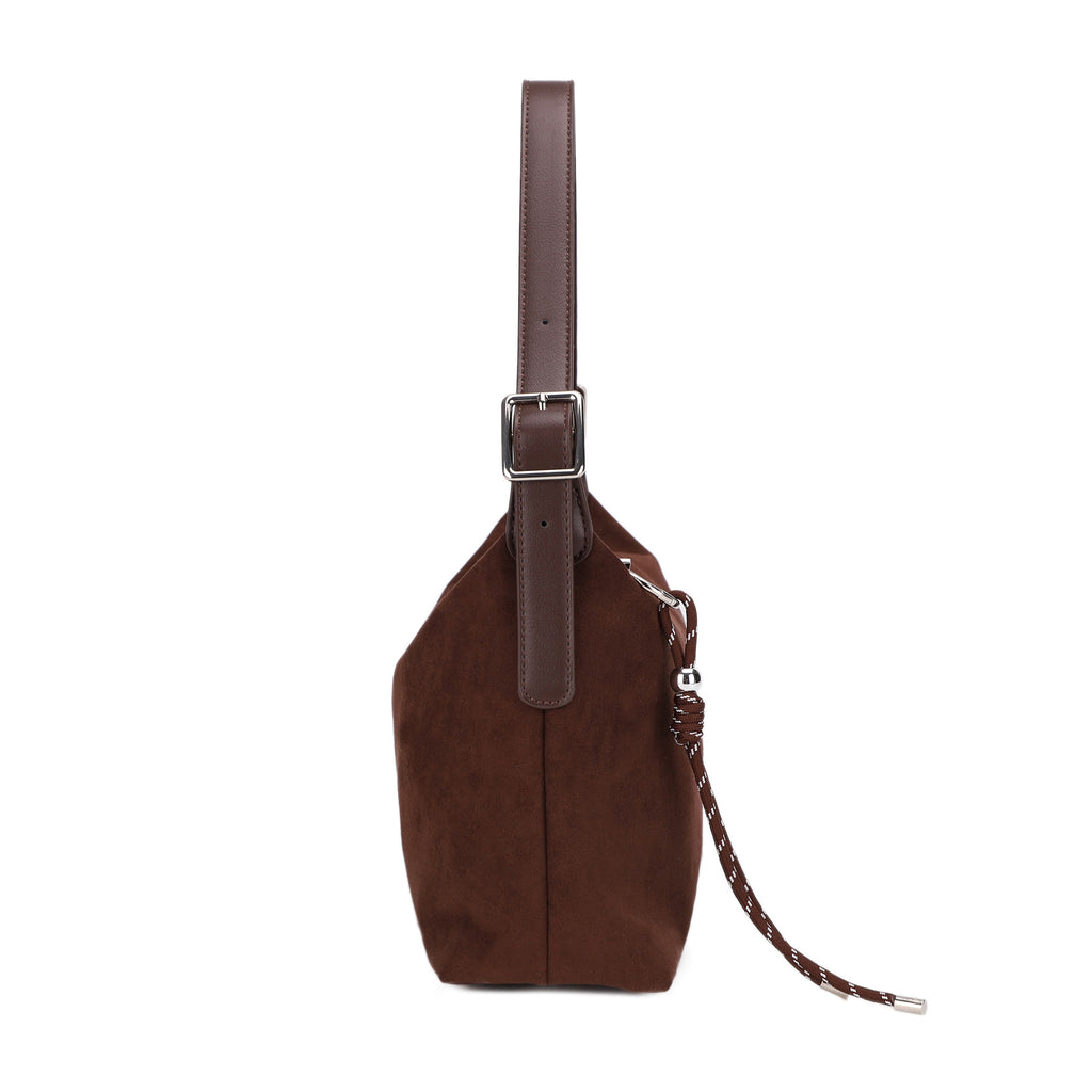 Hailey Double Straps Crossbody Bag (Suede)