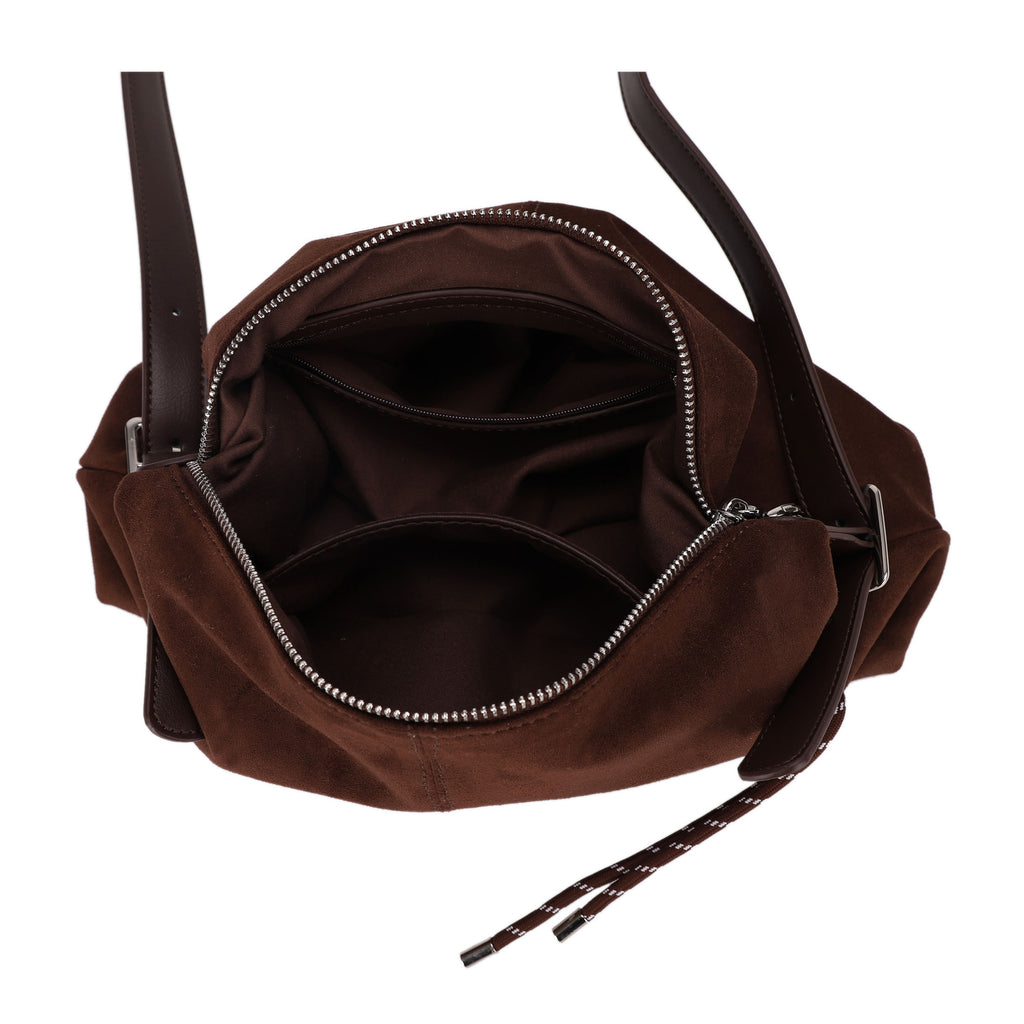 Hailey Double Straps Crossbody Bag (Suede)