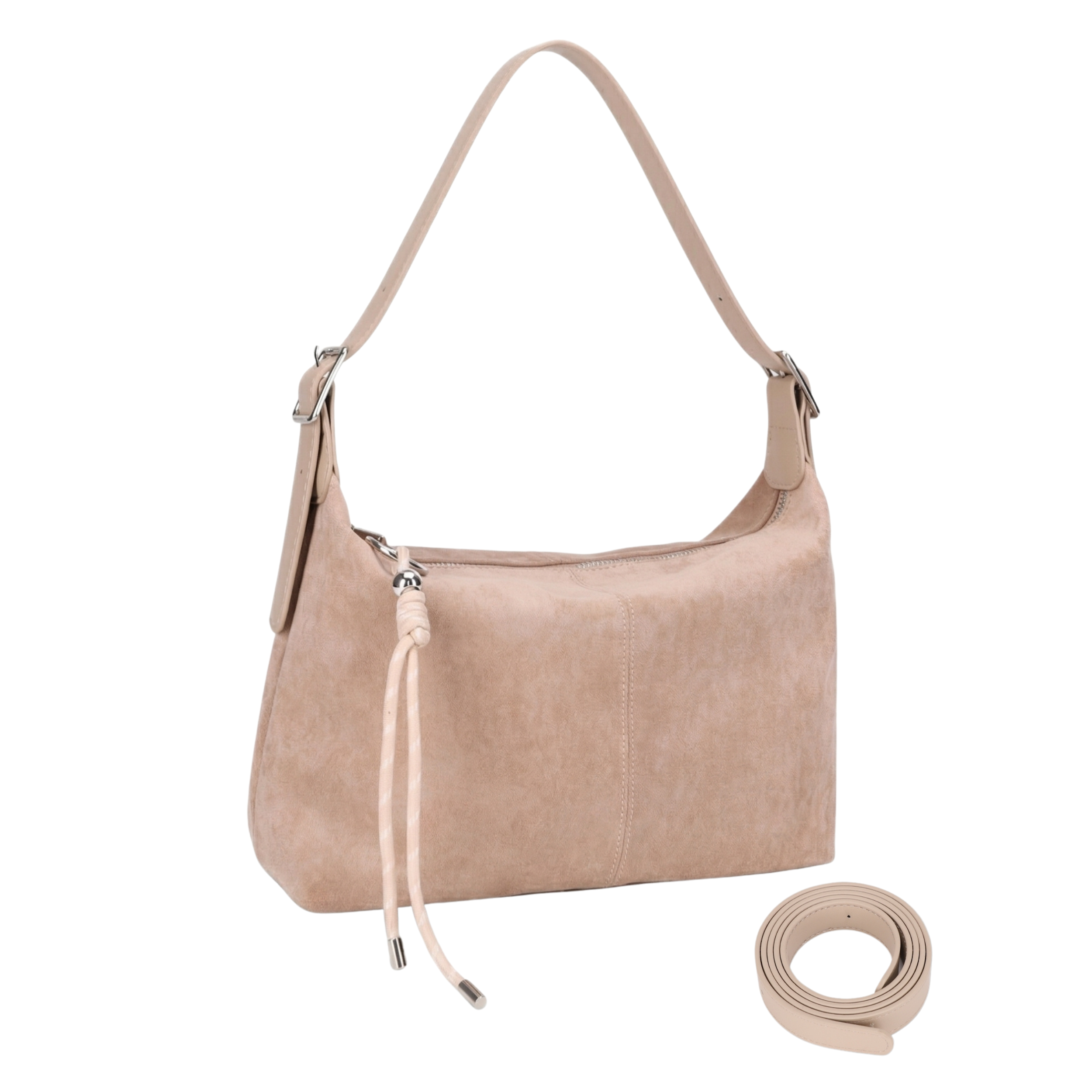 Hailey Double Straps Crossbody Bag (Suede)