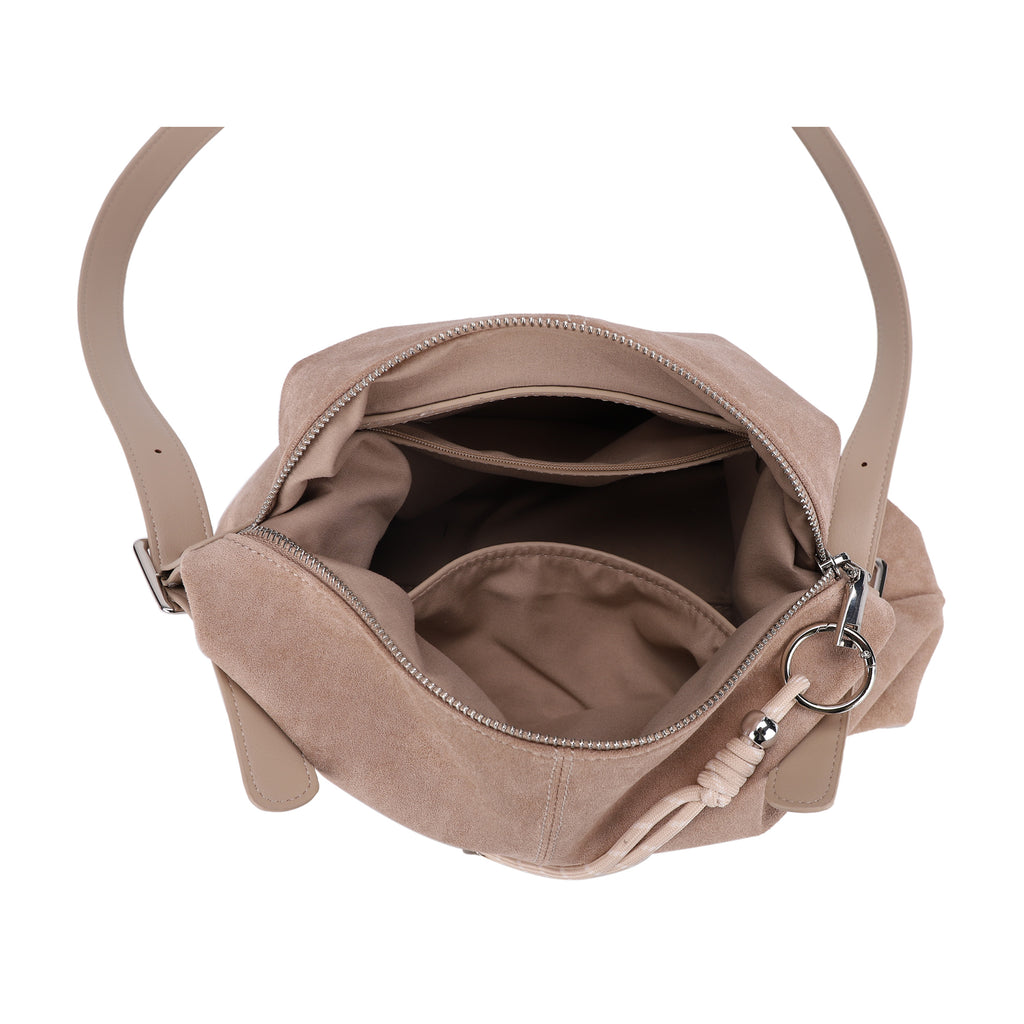 Hailey Double Straps Crossbody Bag (Suede)