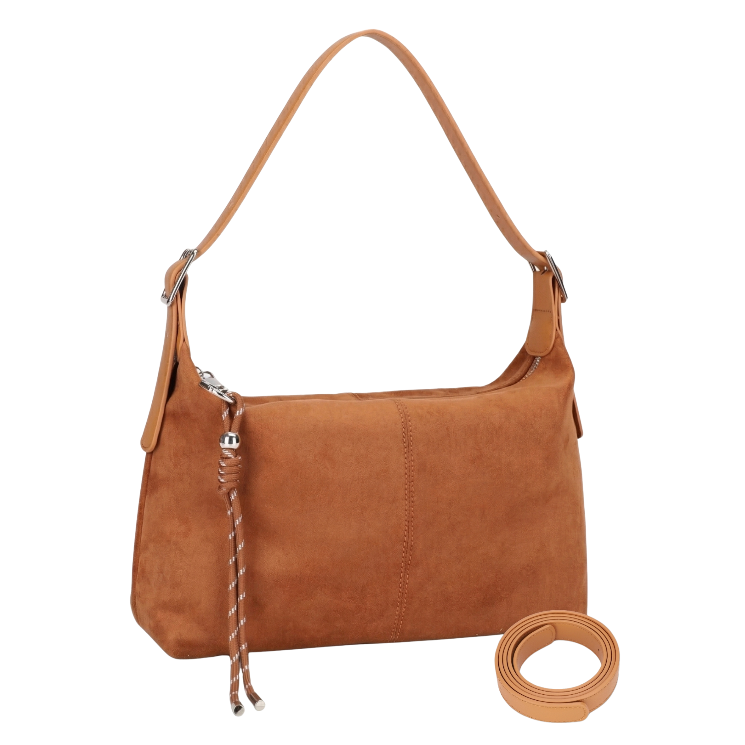 Hailey Double Straps Crossbody Bag (Suede)