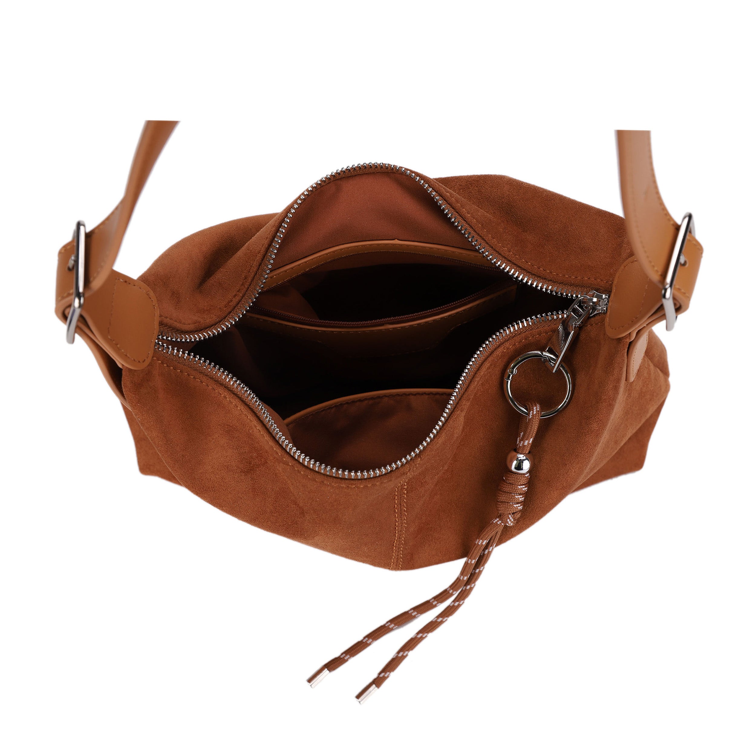 Hailey Double Straps Crossbody Bag (Suede)