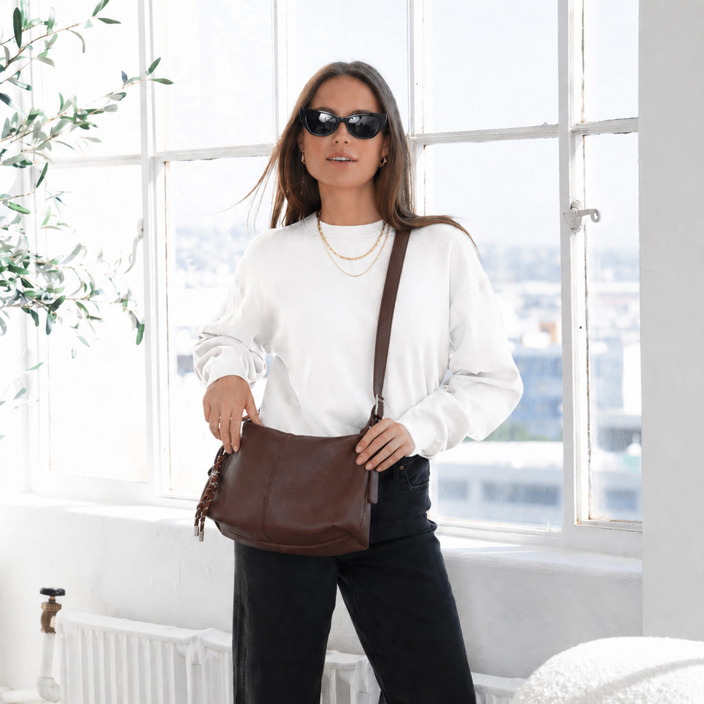 Hailey Double Straps Crossbody Bag