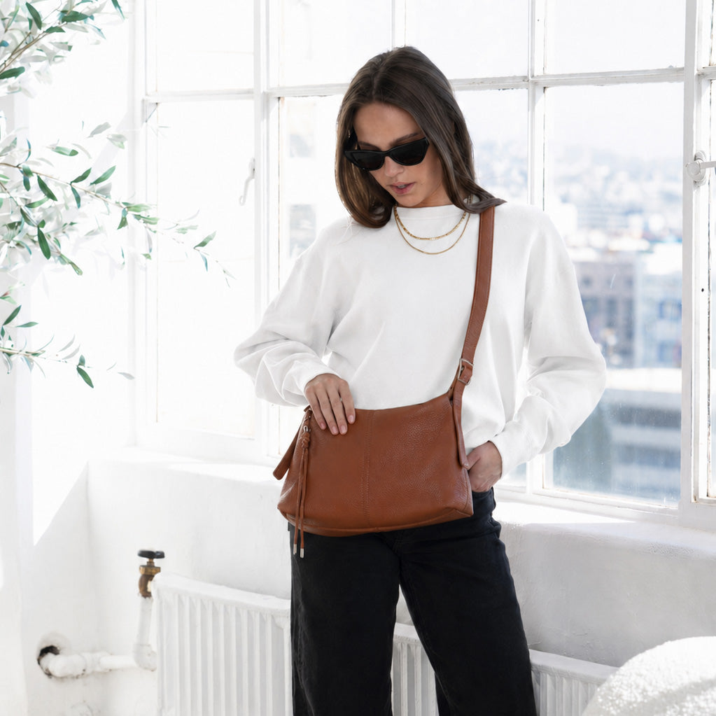 Hailey Double Straps Crossbody Bag
