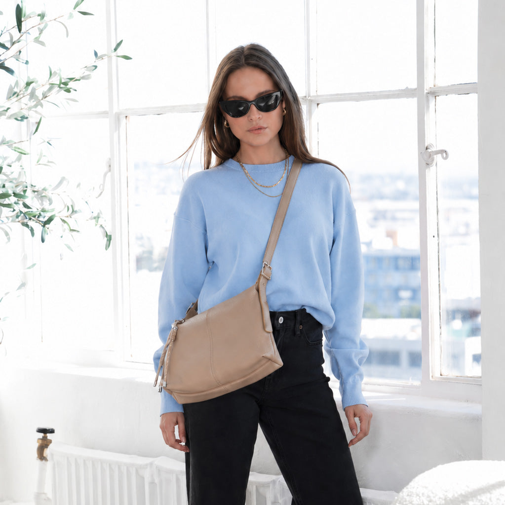 Hailey Double Straps Crossbody Bag