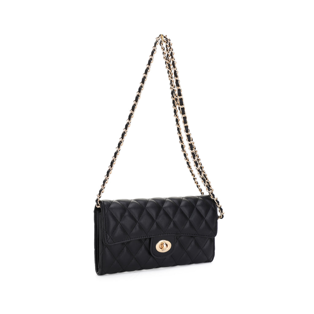 Amber Quilted Crossbody Wallet