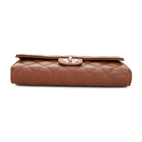 Amber Quilted Crossbody Wallet