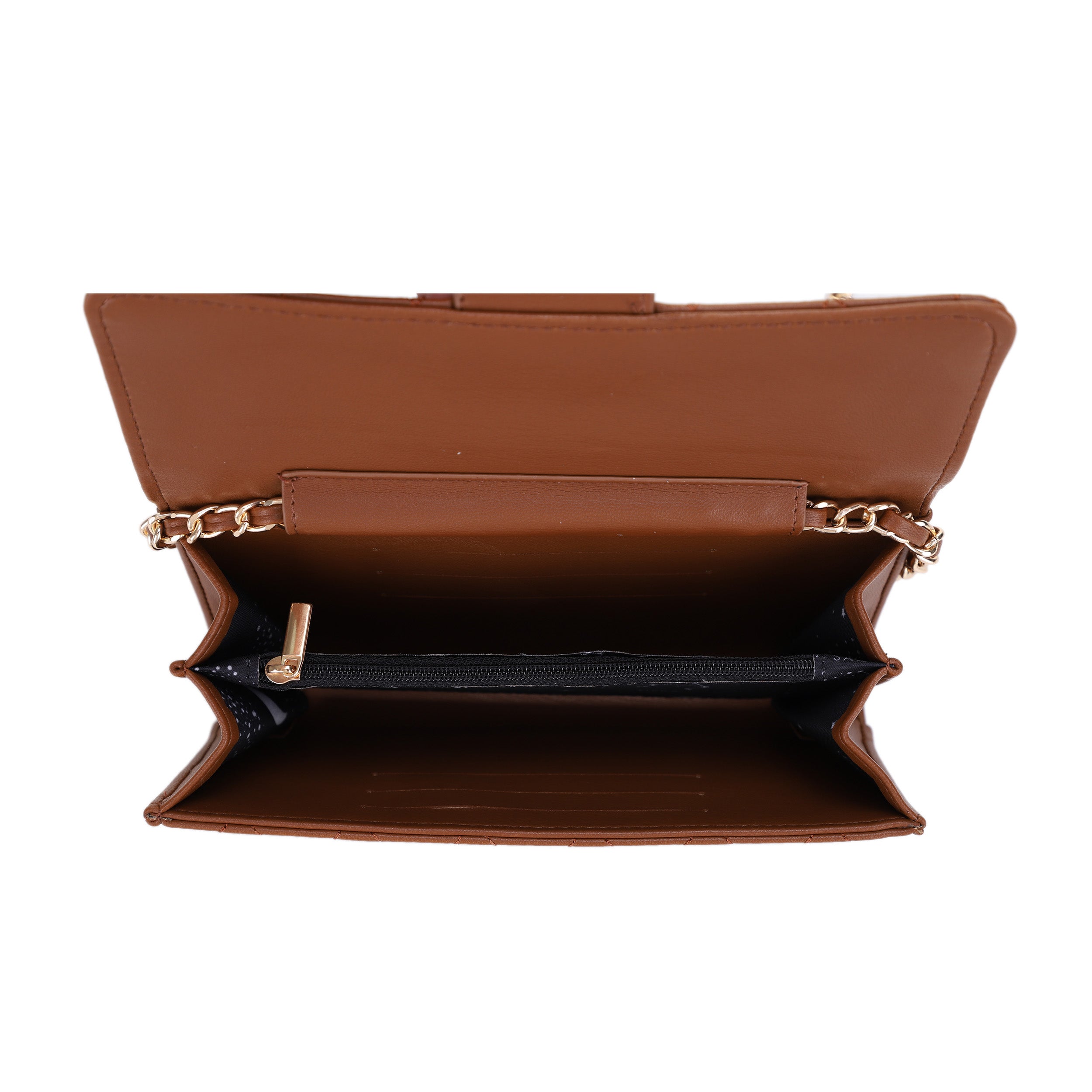Amber Quilted Crossbody Wallet