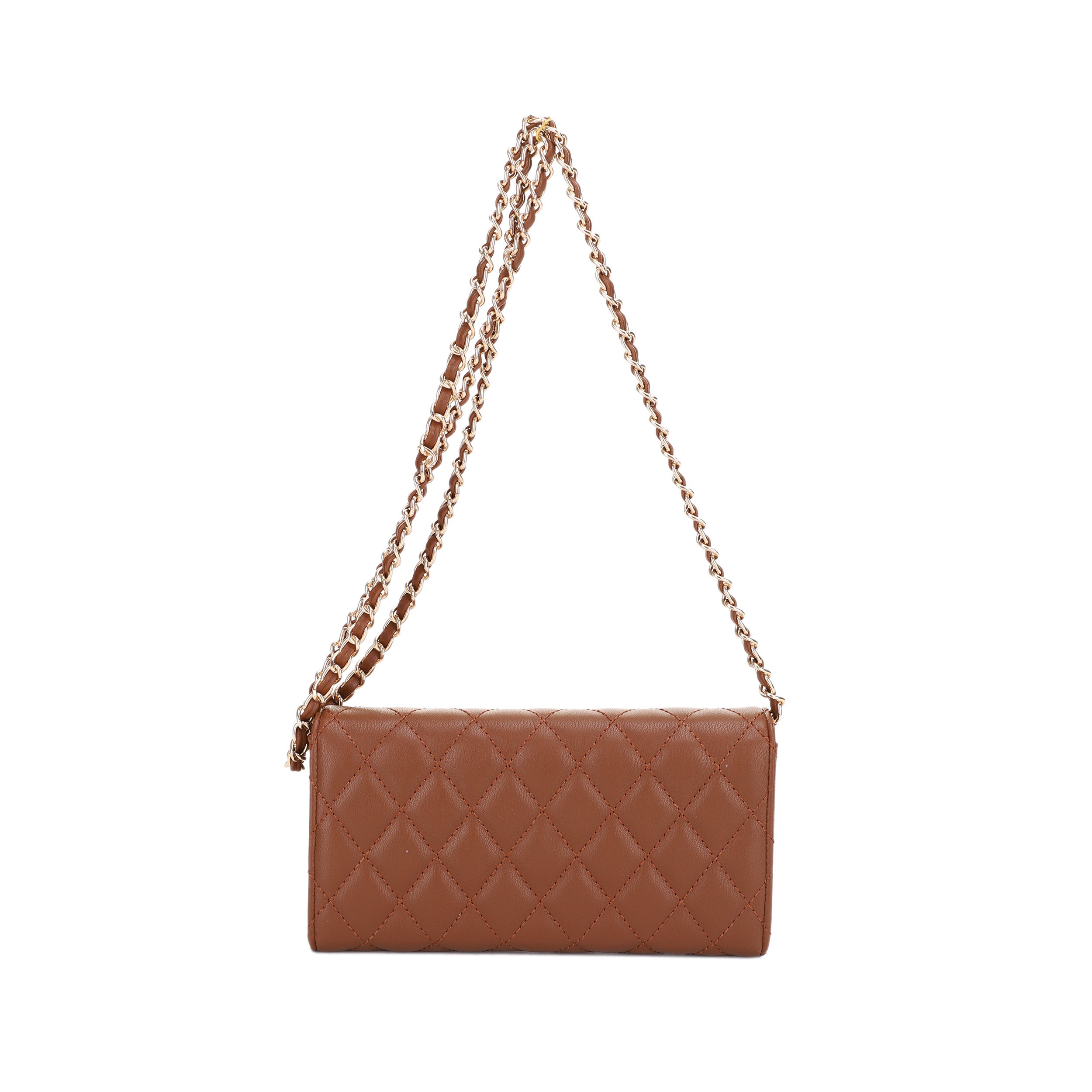 Amber Quilted Crossbody Wallet