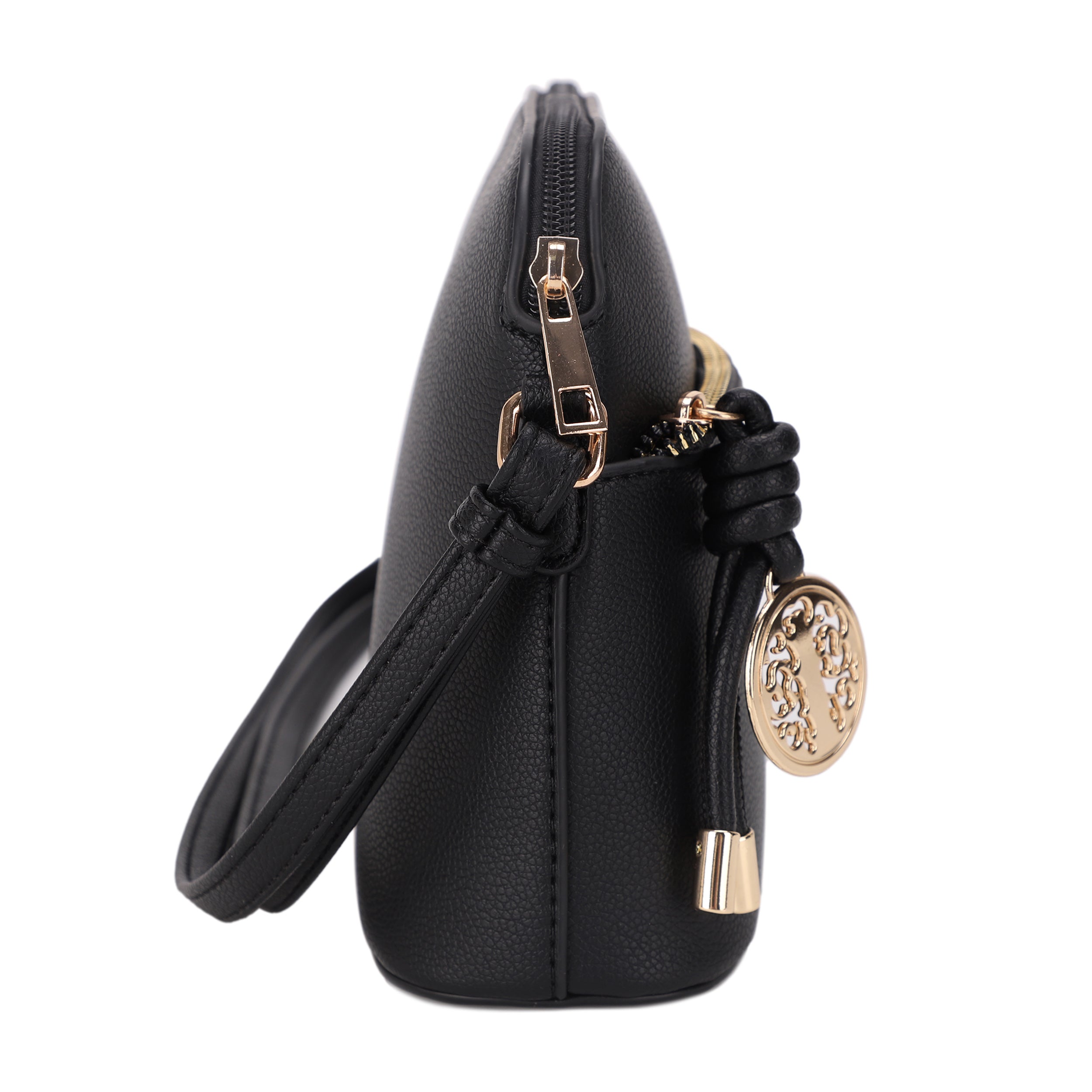 Ivy Small Dome Crossbody Bag with Medallion Charm
