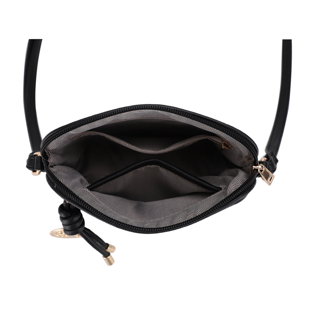 Ivy Small Dome Crossbody Bag with Medallion Charm