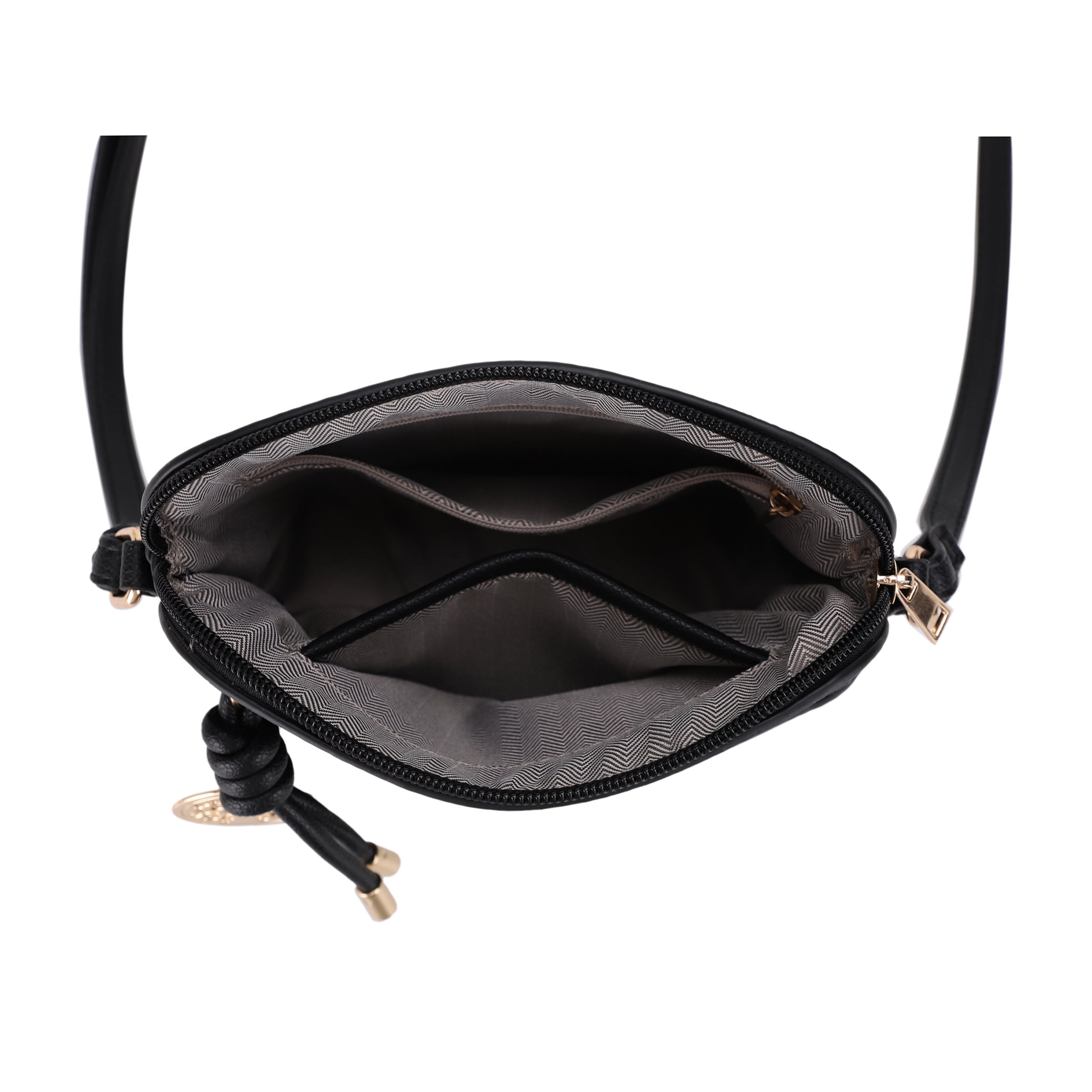 Ivy Small Dome Crossbody Bag with Medallion Charm