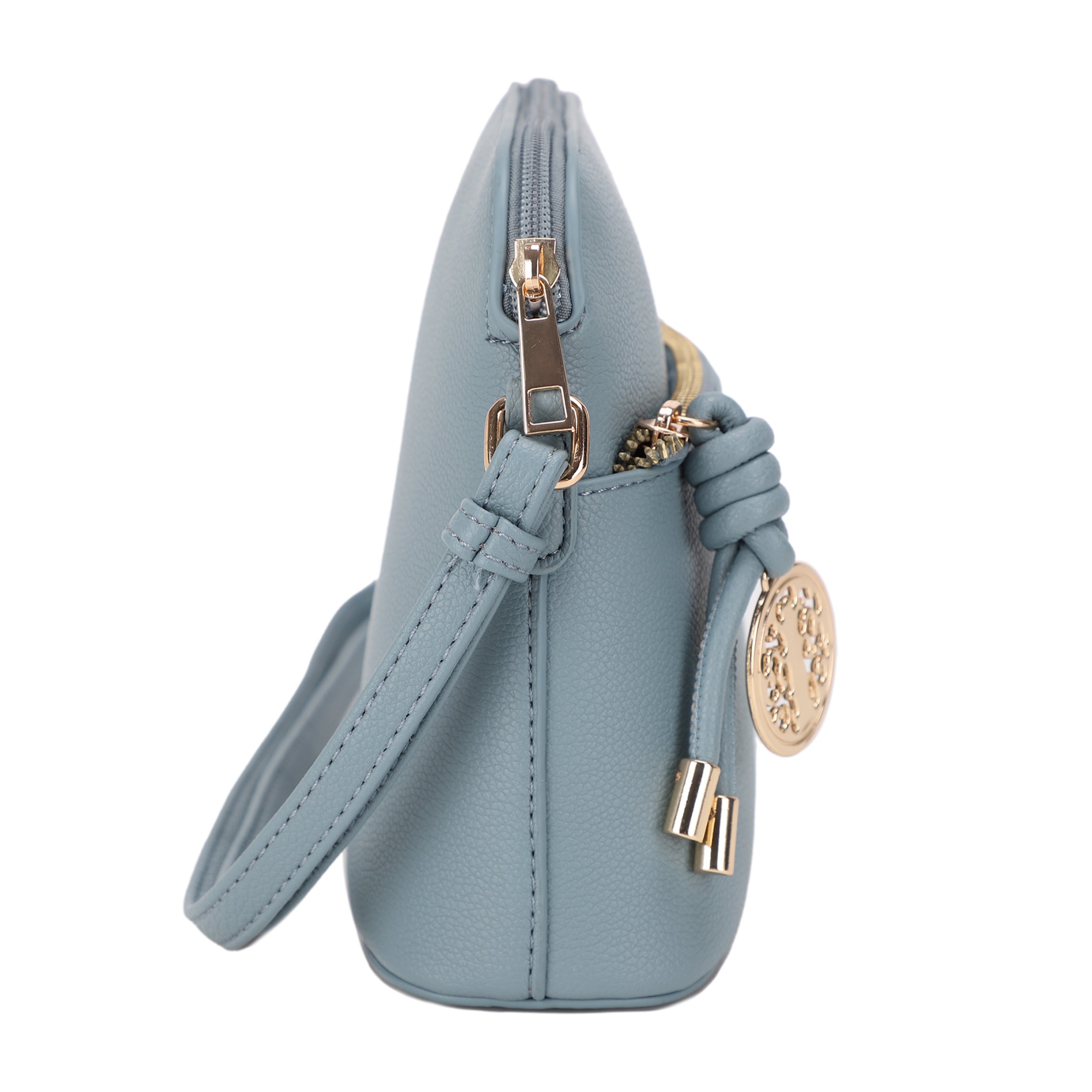 Ivy Small Dome Crossbody Bag with Medallion Charm