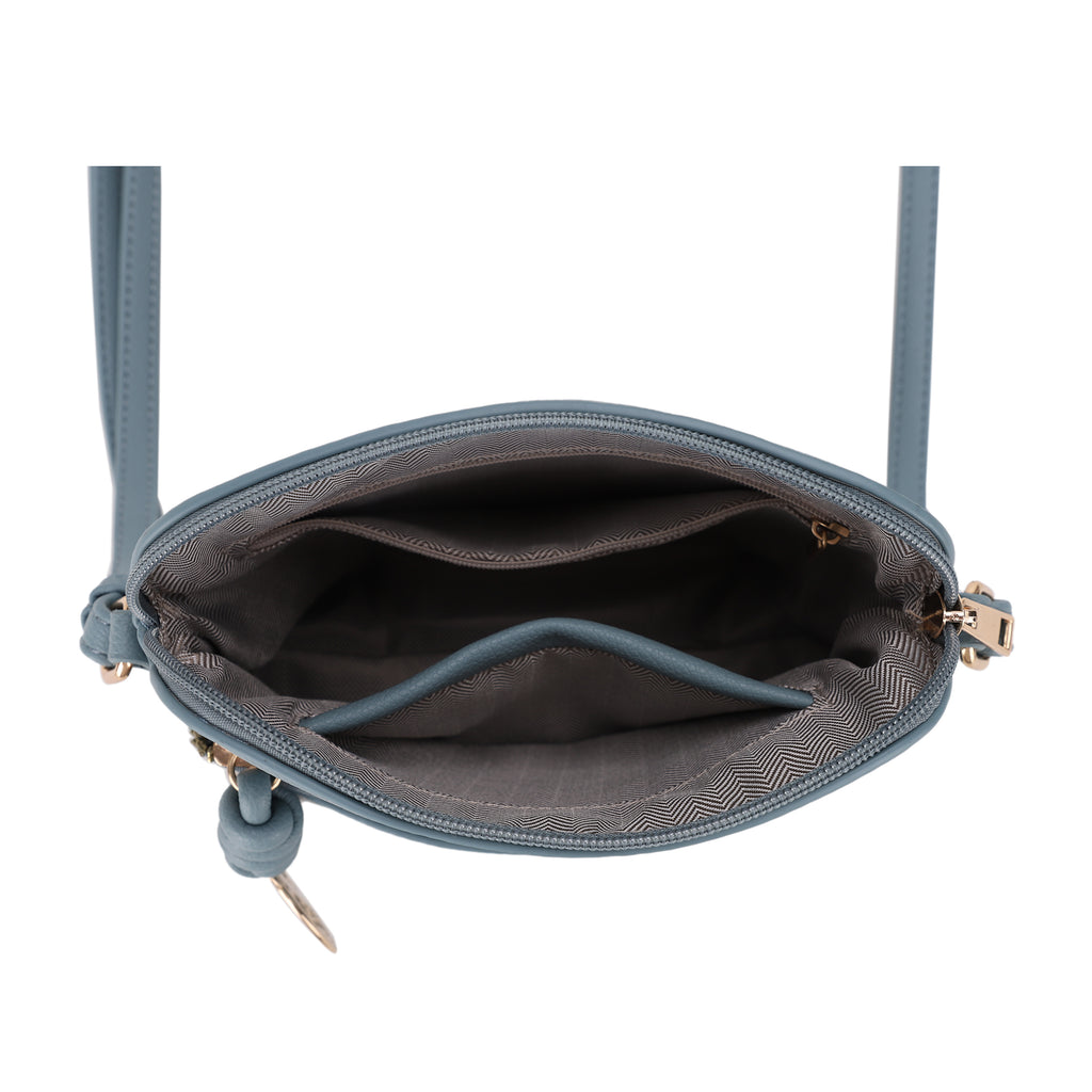 Ivy Small Dome Crossbody Bag with Medallion Charm