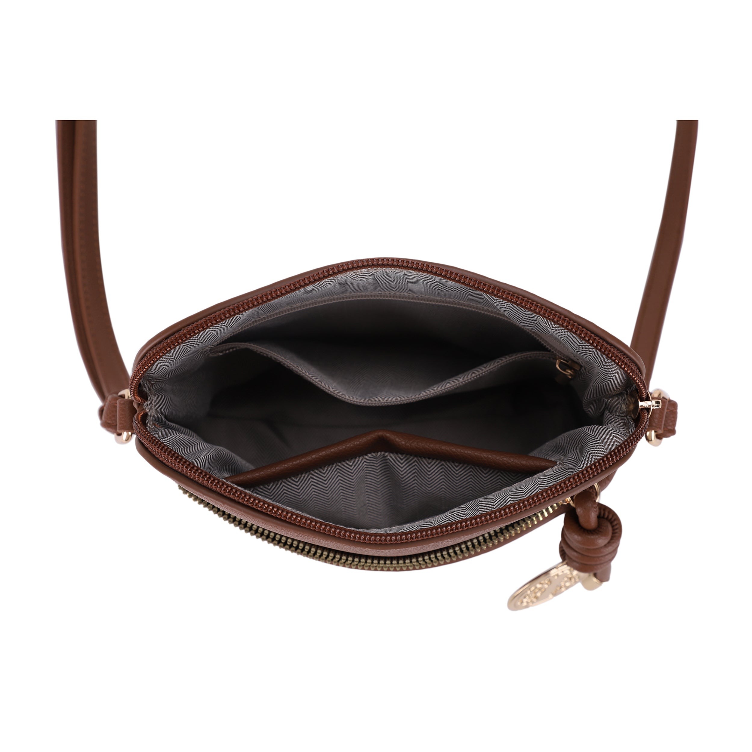 Ivy Small Dome Crossbody Bag with Medallion Charm