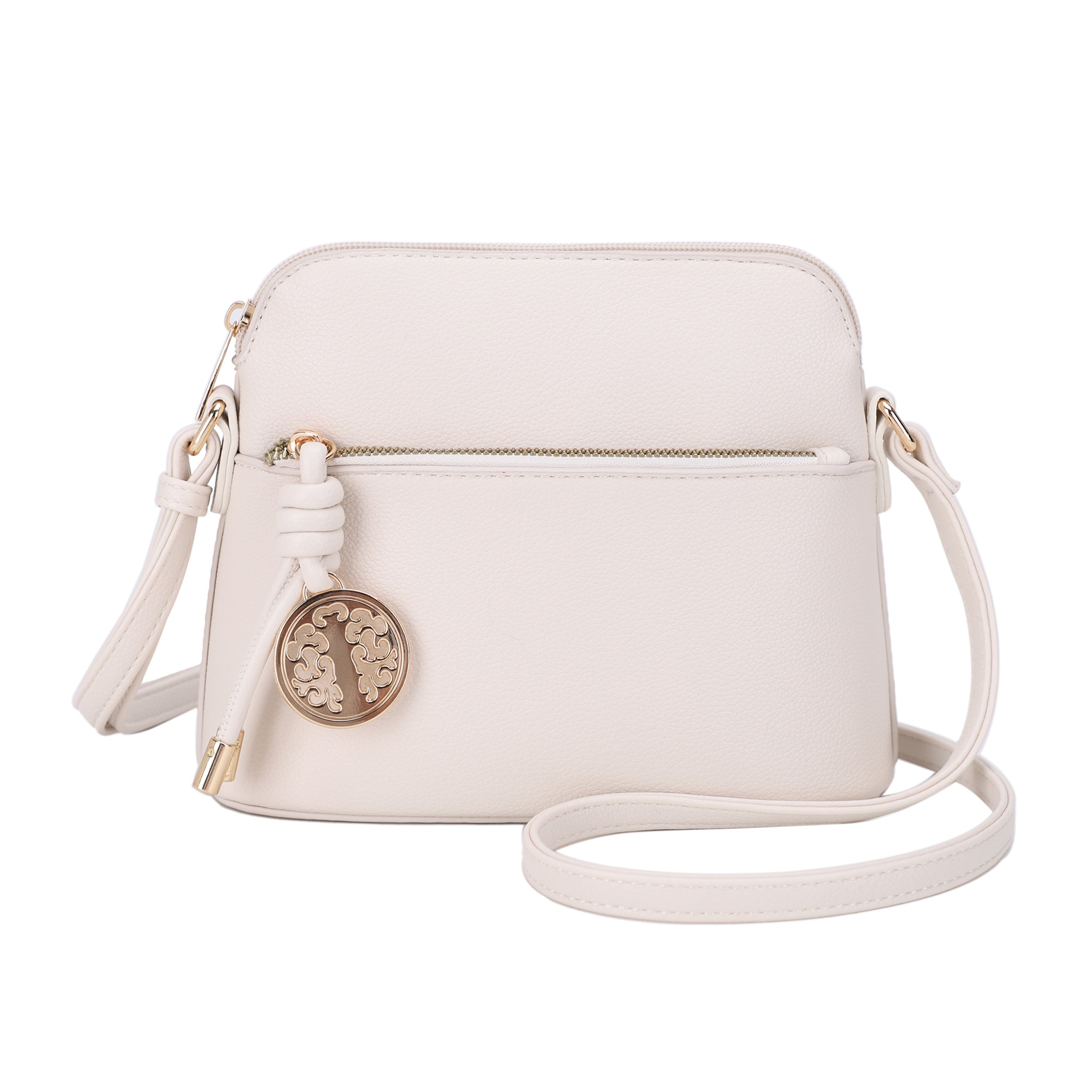 Ivy Small Dome Crossbody Bag with Medallion Charm