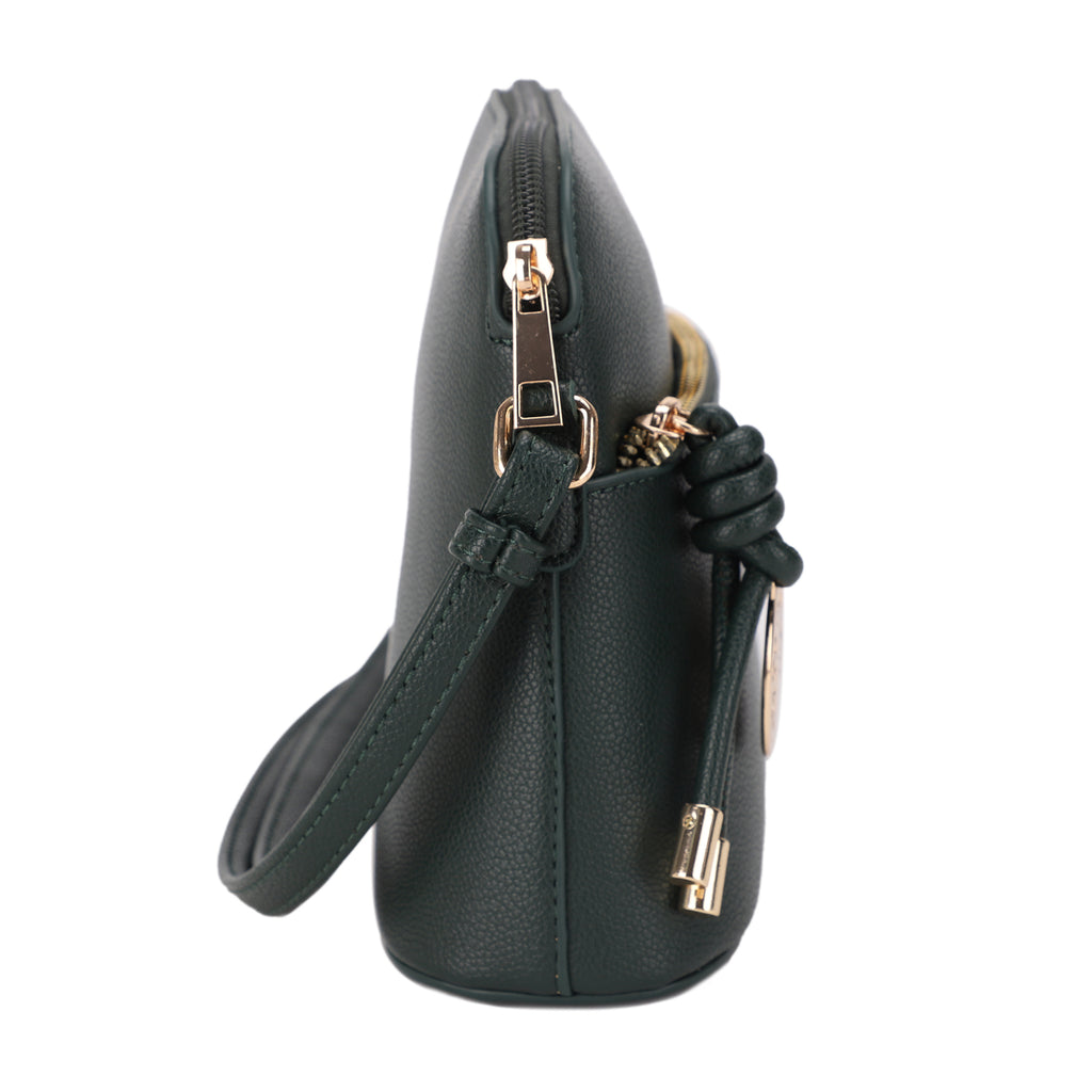 Ivy Small Dome Crossbody Bag with Medallion Charm