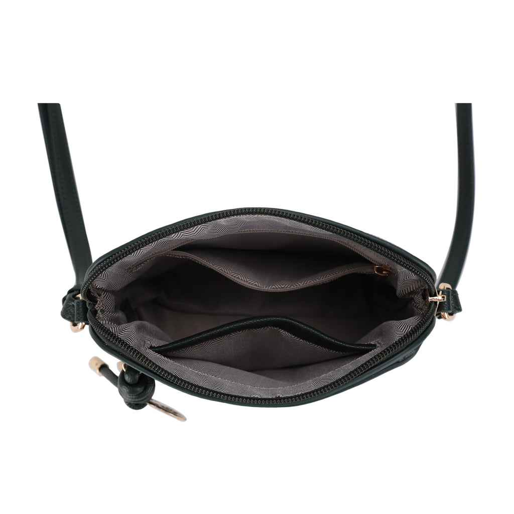 Ivy Small Dome Crossbody Bag with Medallion Charm