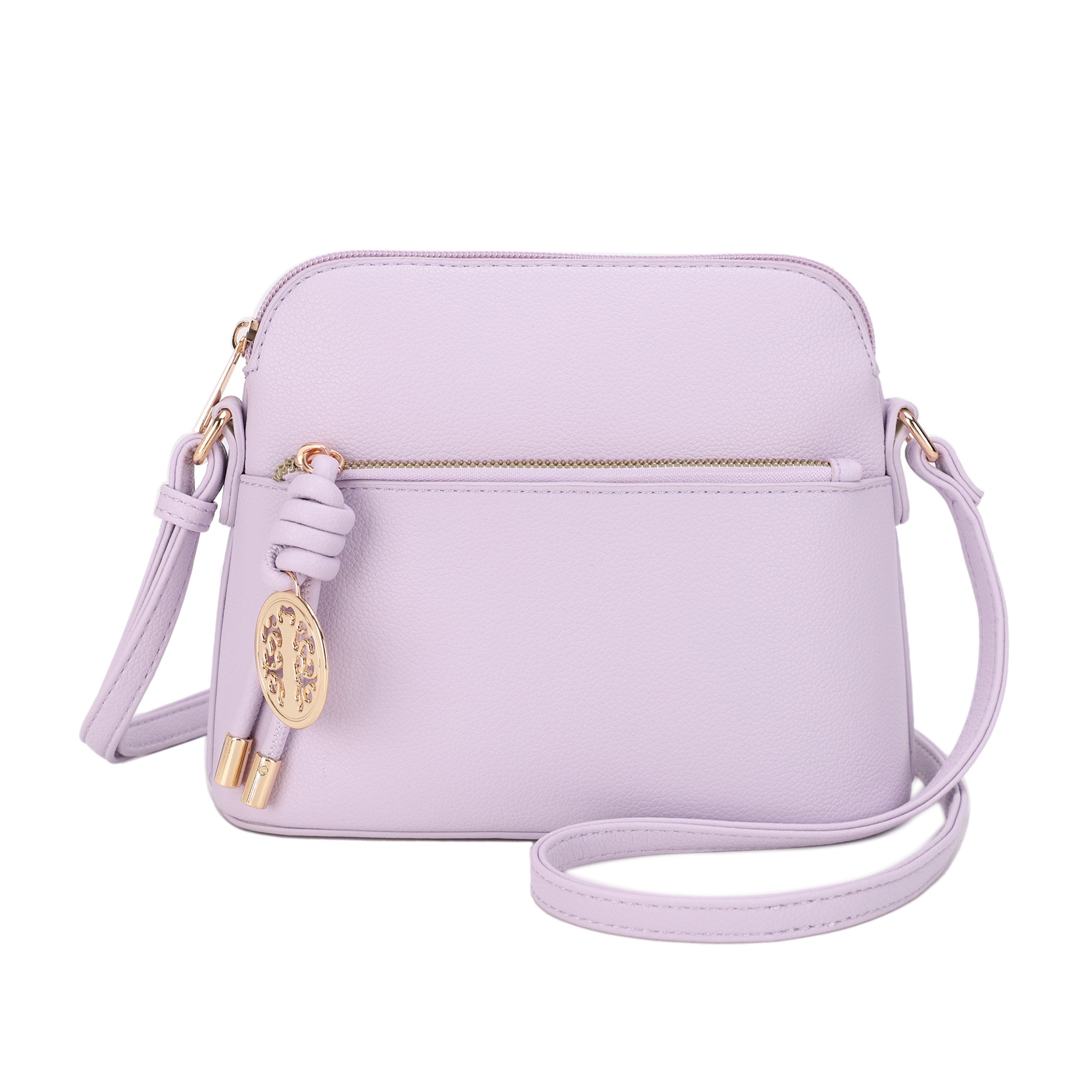 Ivy Small Dome Crossbody Bag with Medallion Charm