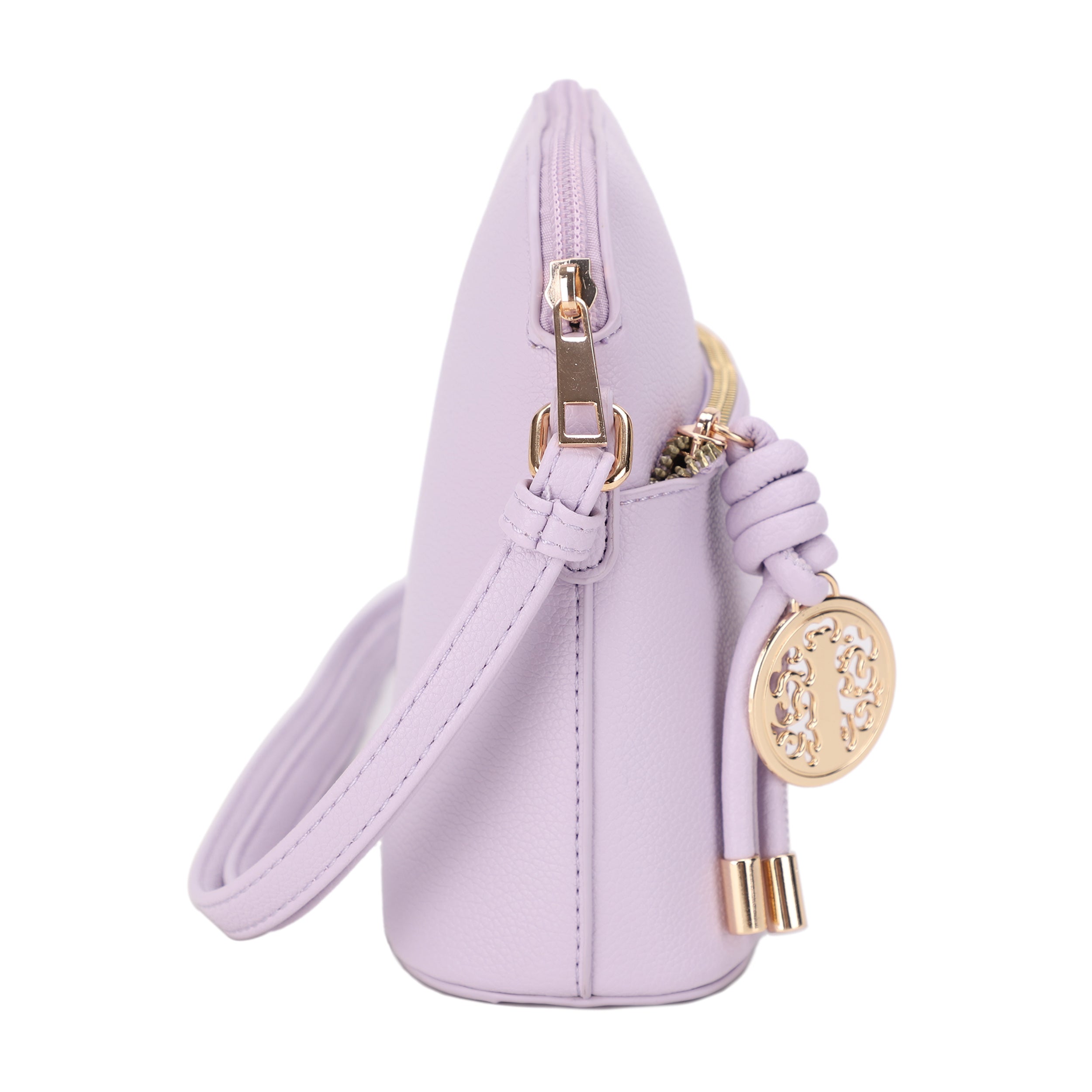 Ivy Small Dome Crossbody Bag with Medallion Charm