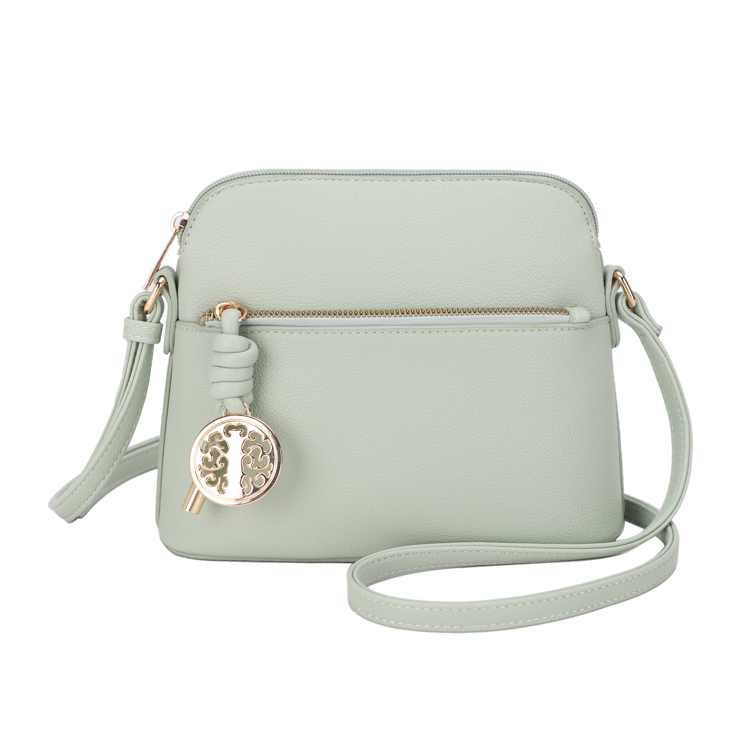 Ivy Small Dome Crossbody Bag with Medallion Charm