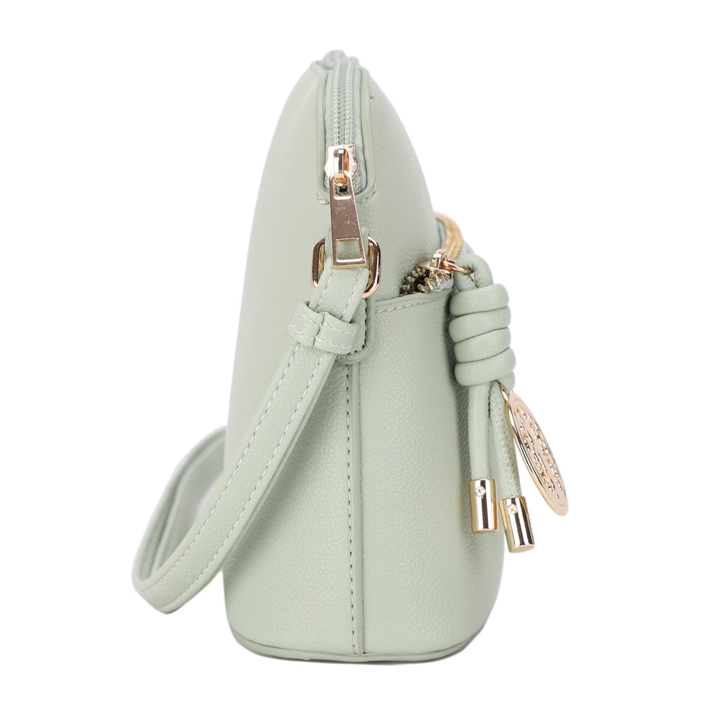 Ivy Small Dome Crossbody Bag with Medallion Charm