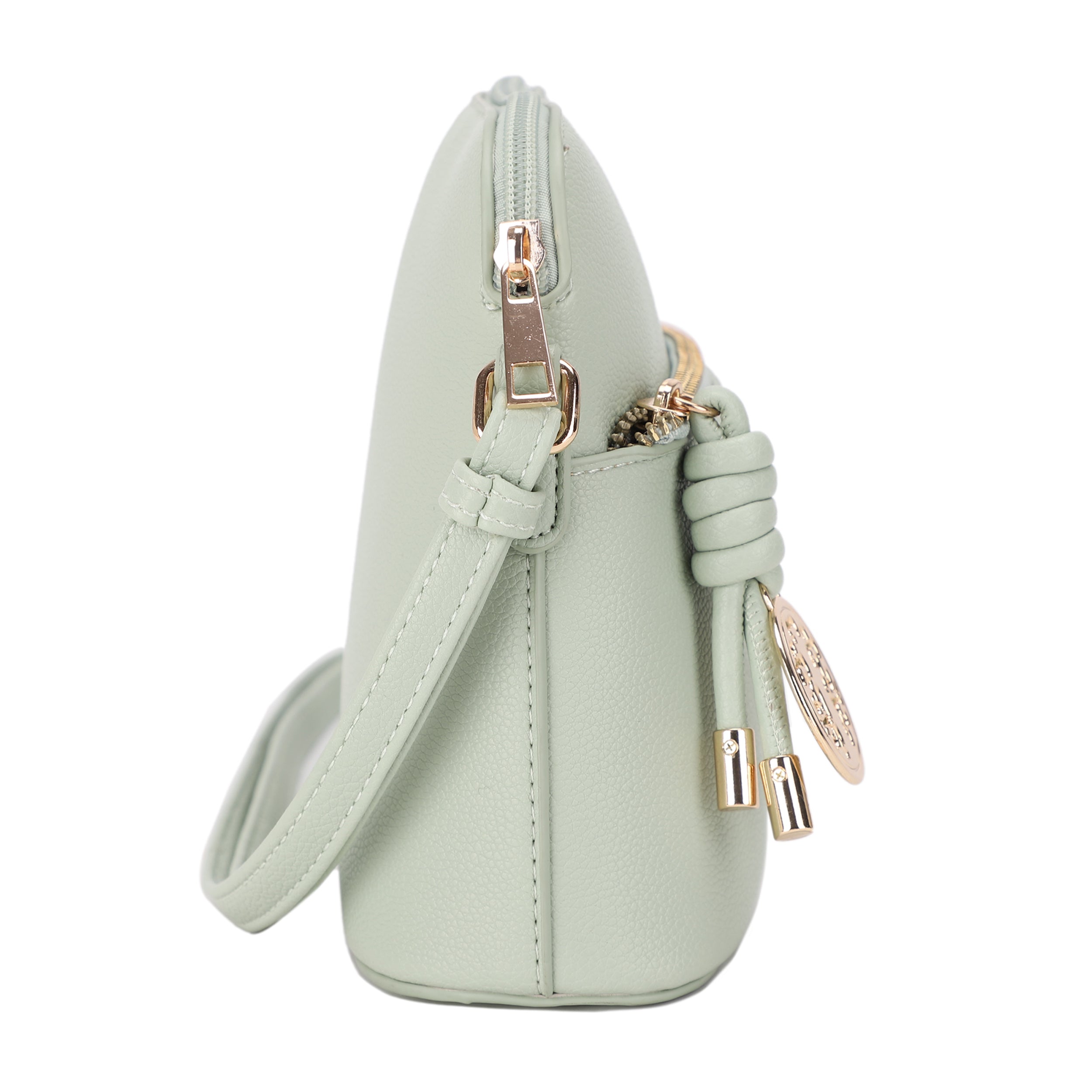 Ivy Small Dome Crossbody Bag with Medallion Charm