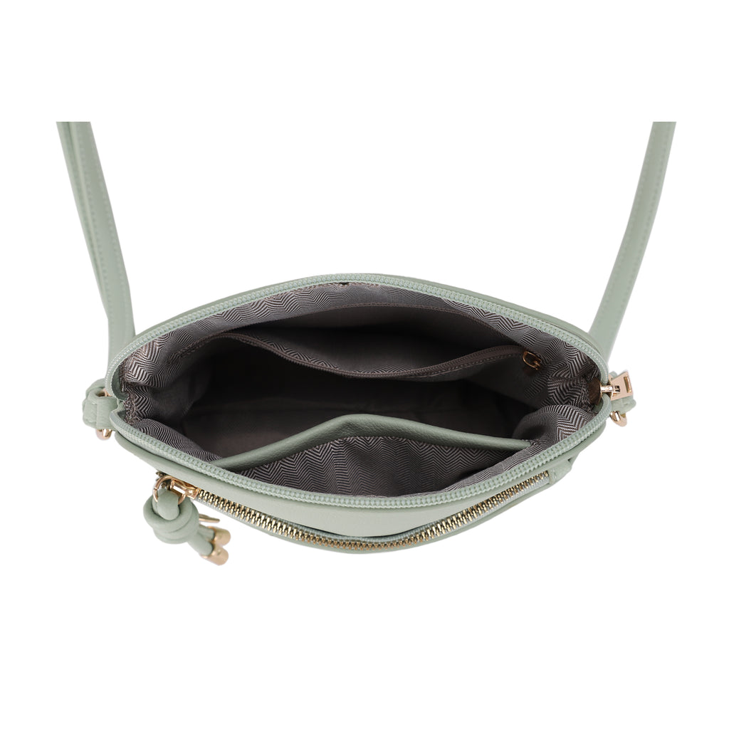 Ivy Small Dome Crossbody Bag with Medallion Charm