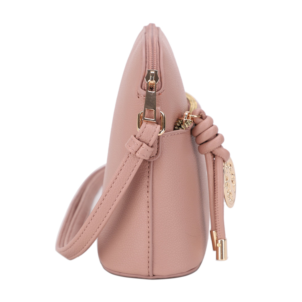 Ivy Small Dome Crossbody Bag with Medallion Charm