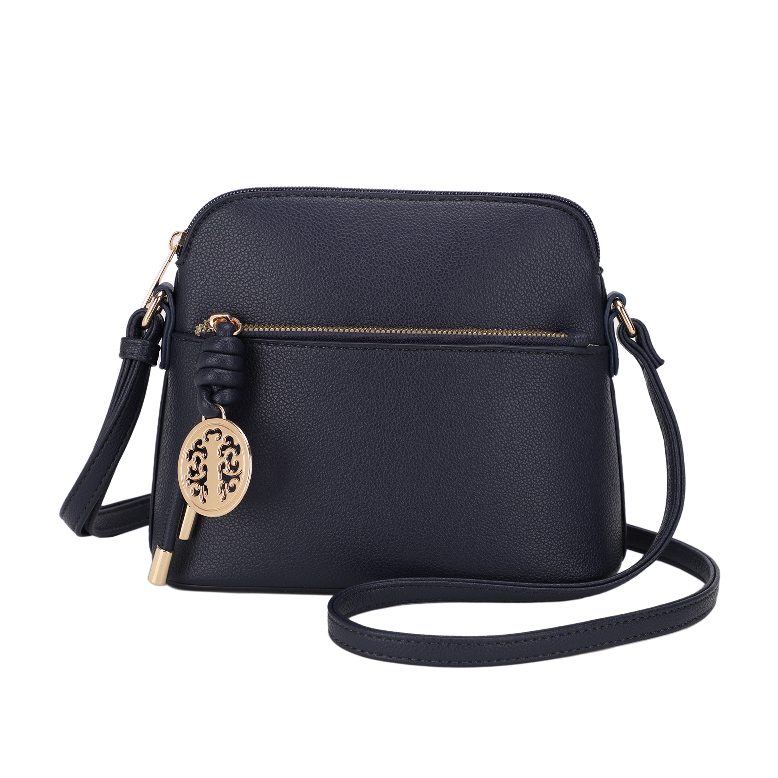 Ivy Small Dome Crossbody Bag with Medallion Charm