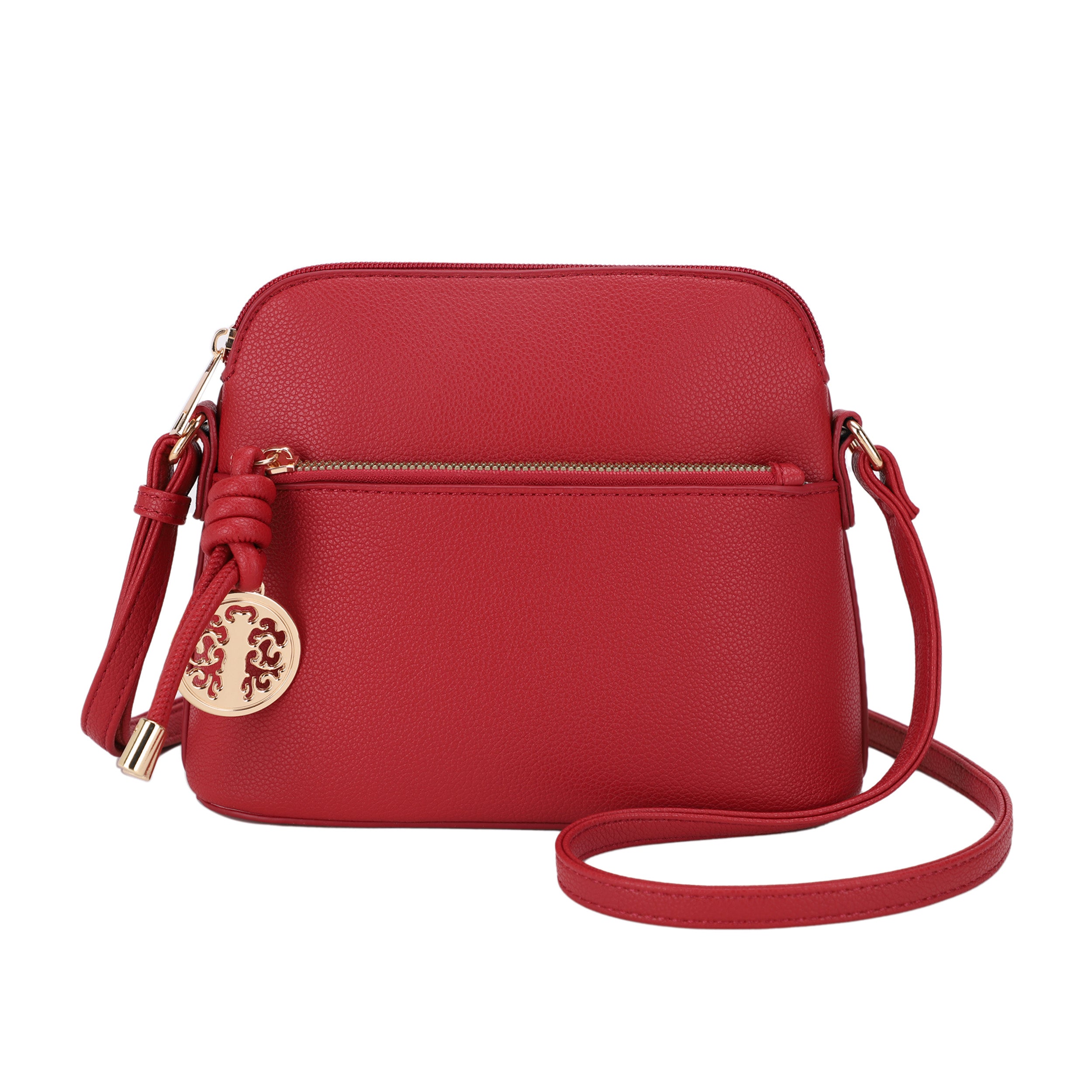 Ivy Small Dome Crossbody Bag with Medallion Charm