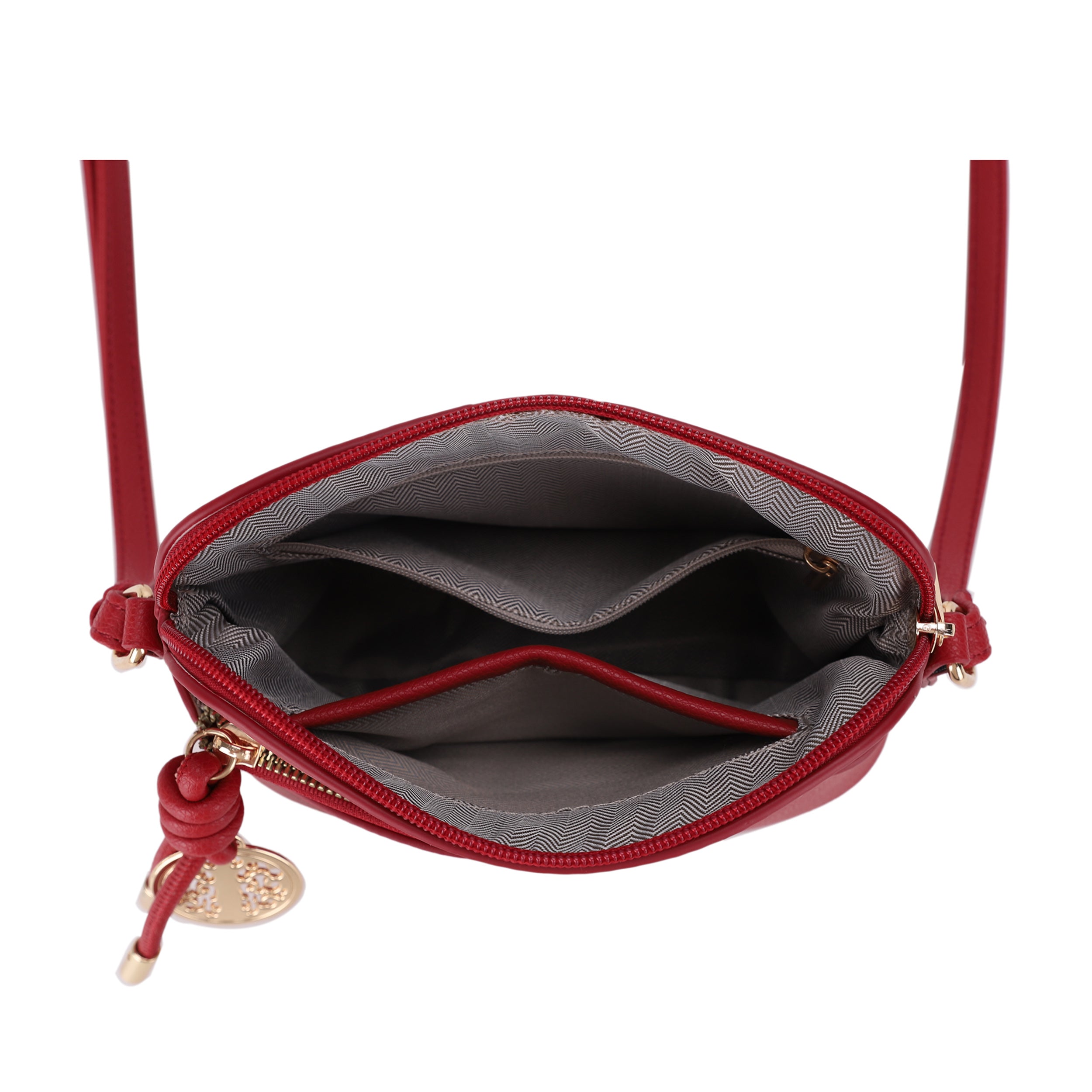 Ivy Small Dome Crossbody Bag with Medallion Charm