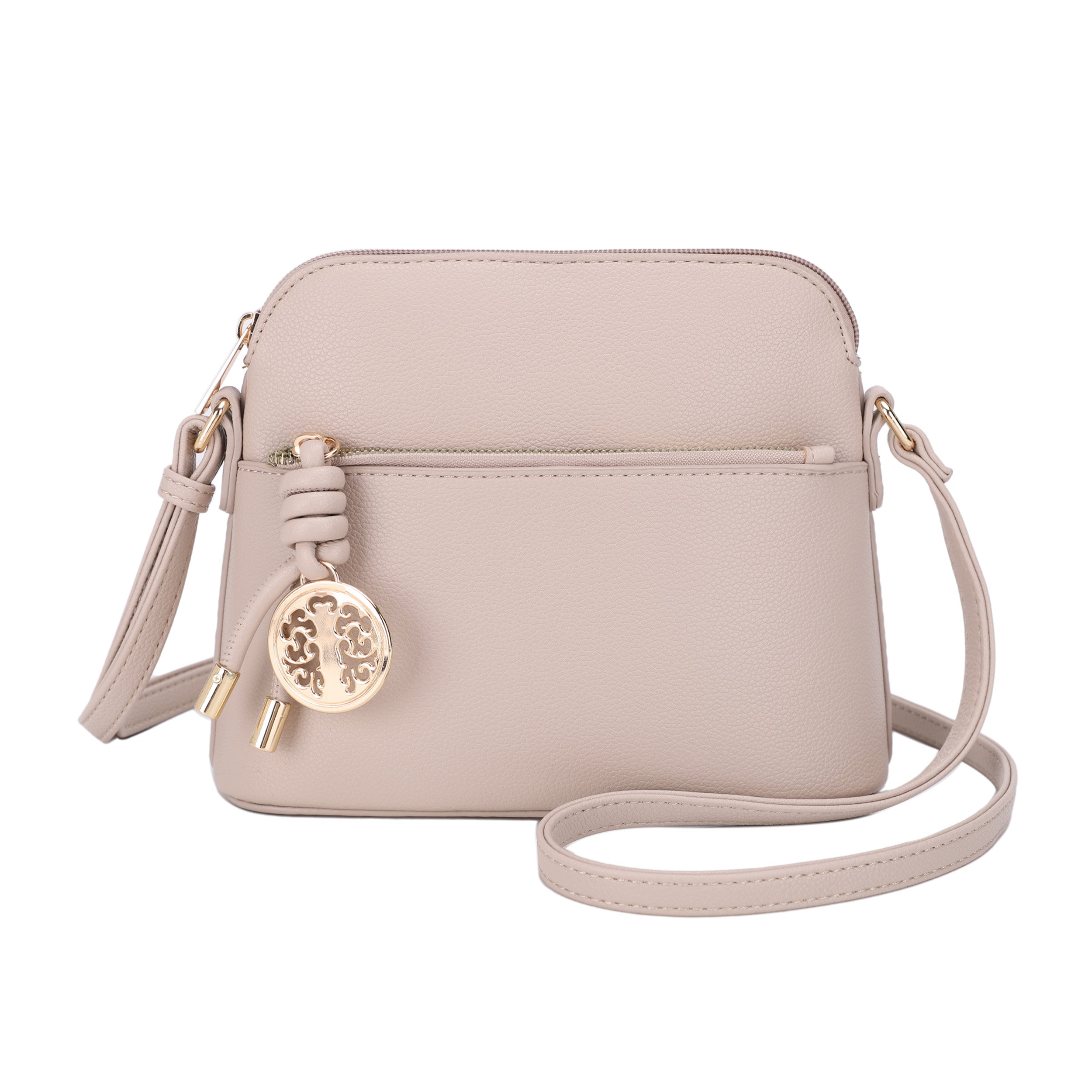 Ivy Small Dome Crossbody Bag with Medallion Charm