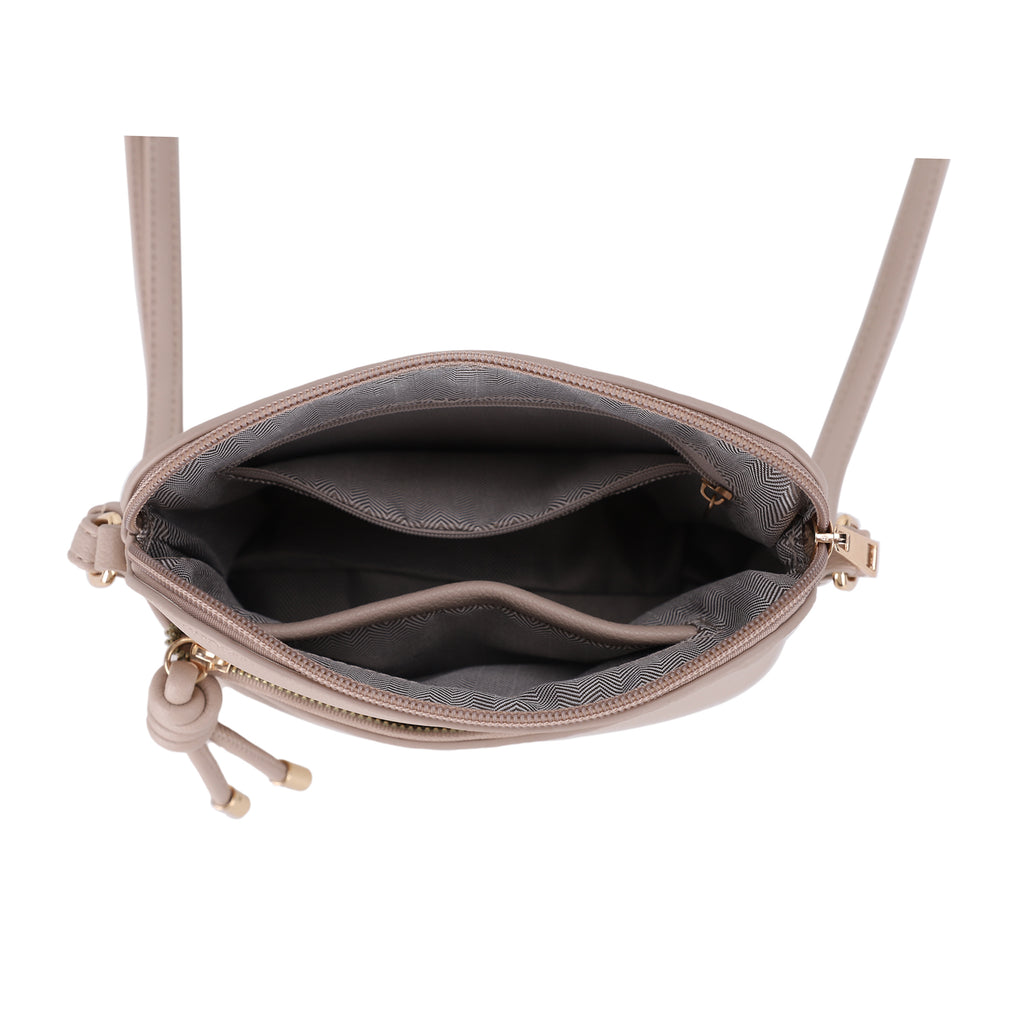 Ivy Small Dome Crossbody Bag with Medallion Charm