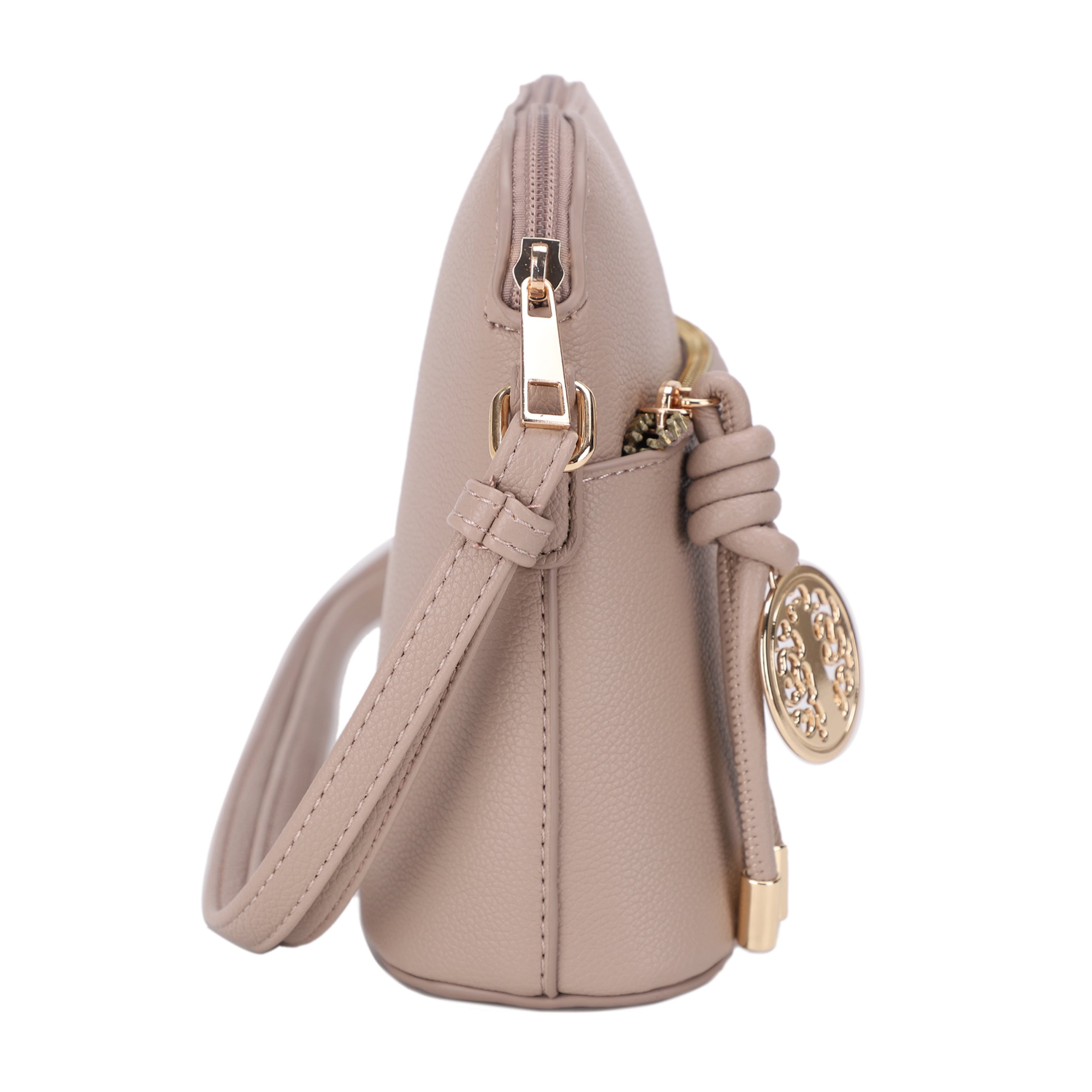 Ivy Small Dome Crossbody Bag with Medallion Charm
