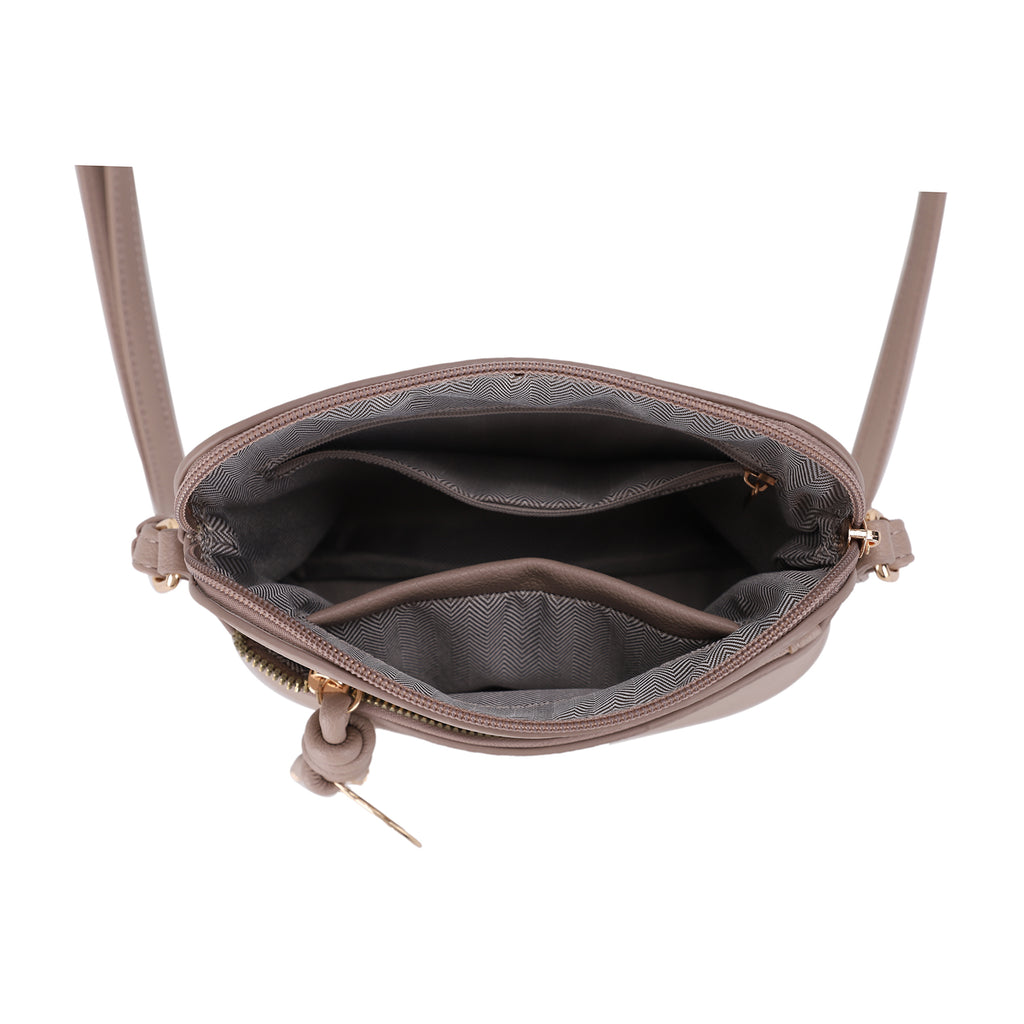 Ivy Small Dome Crossbody Bag with Medallion Charm