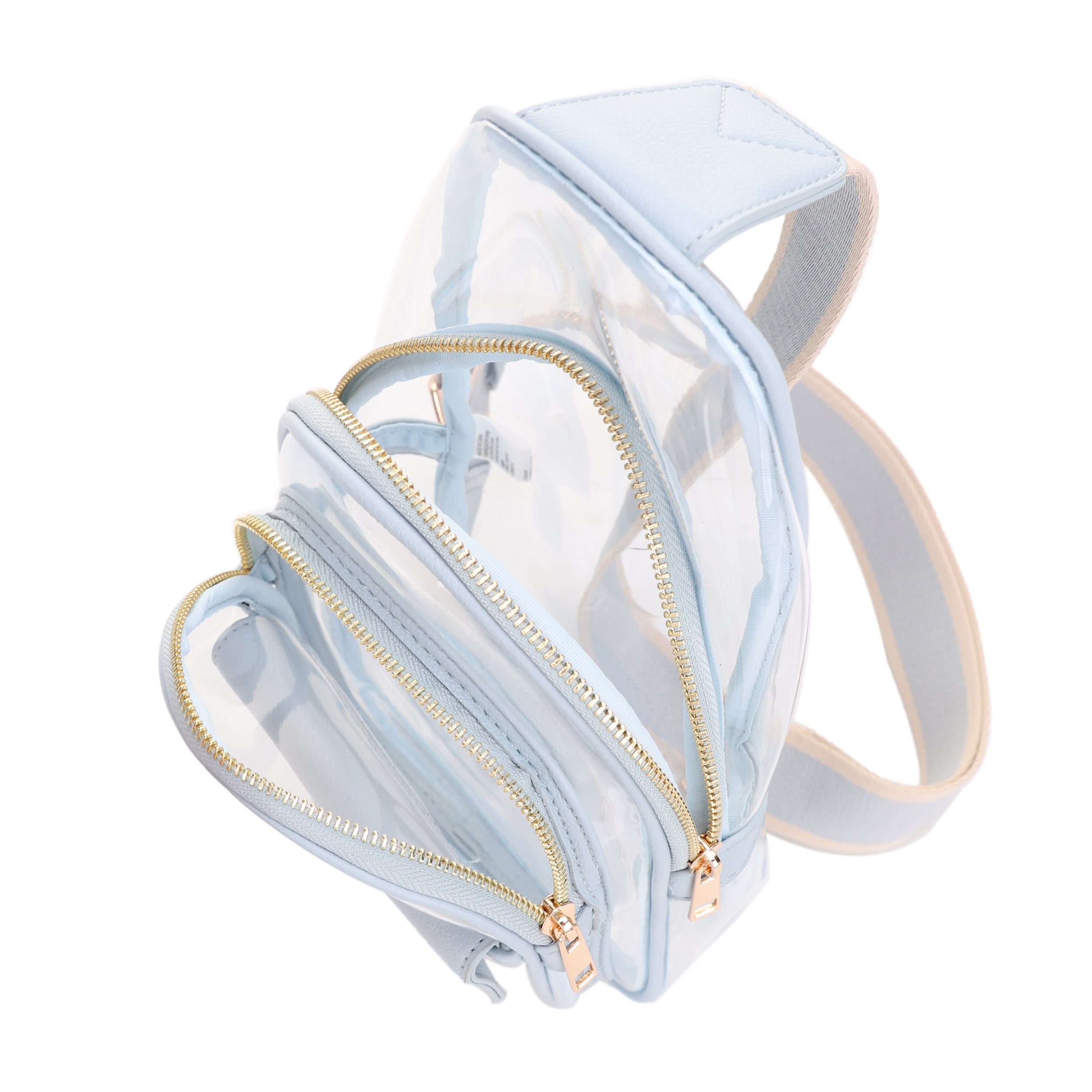 Eva Clear Sling Bag with Medallion Detailing