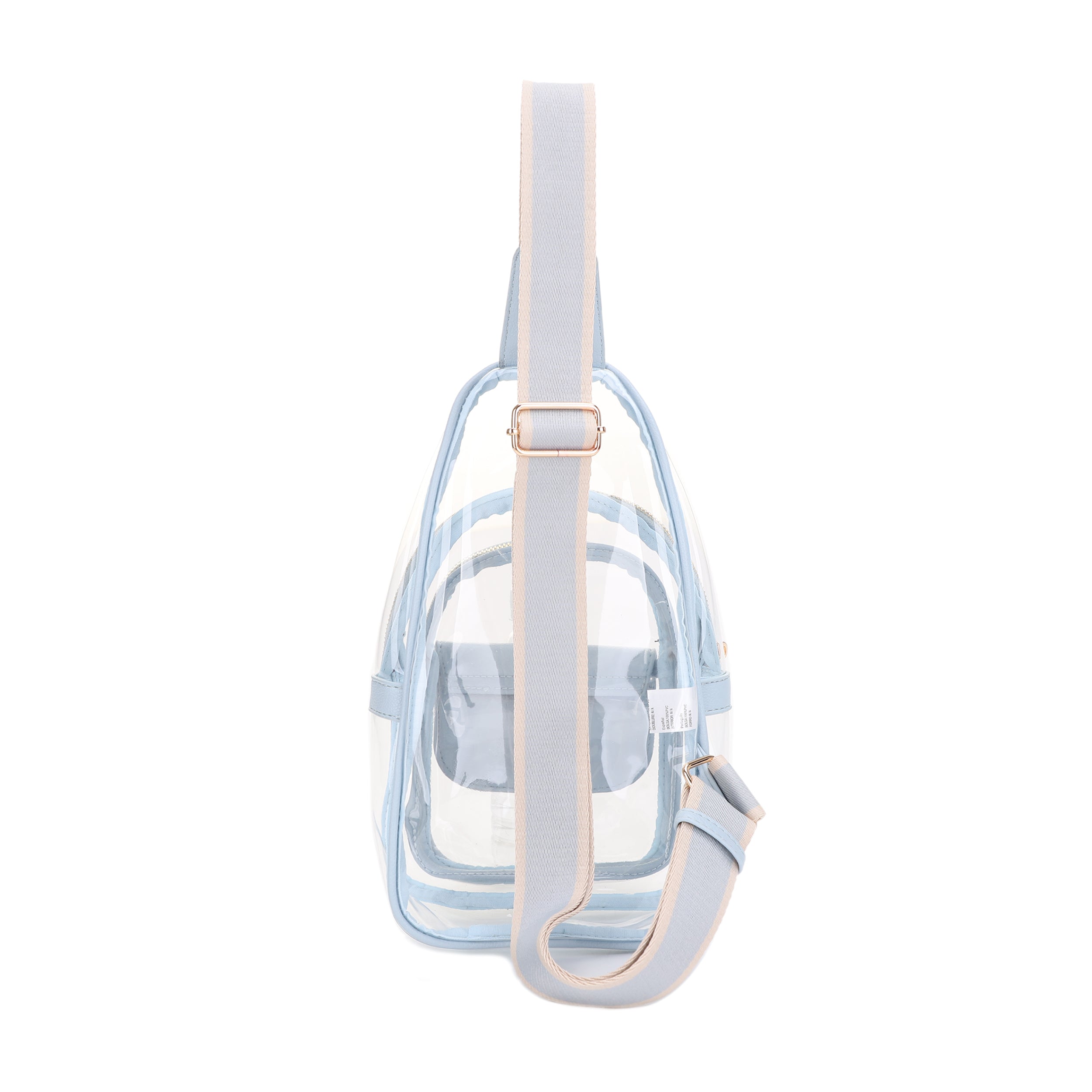 Eva Clear Sling Bag with Medallion Detailing