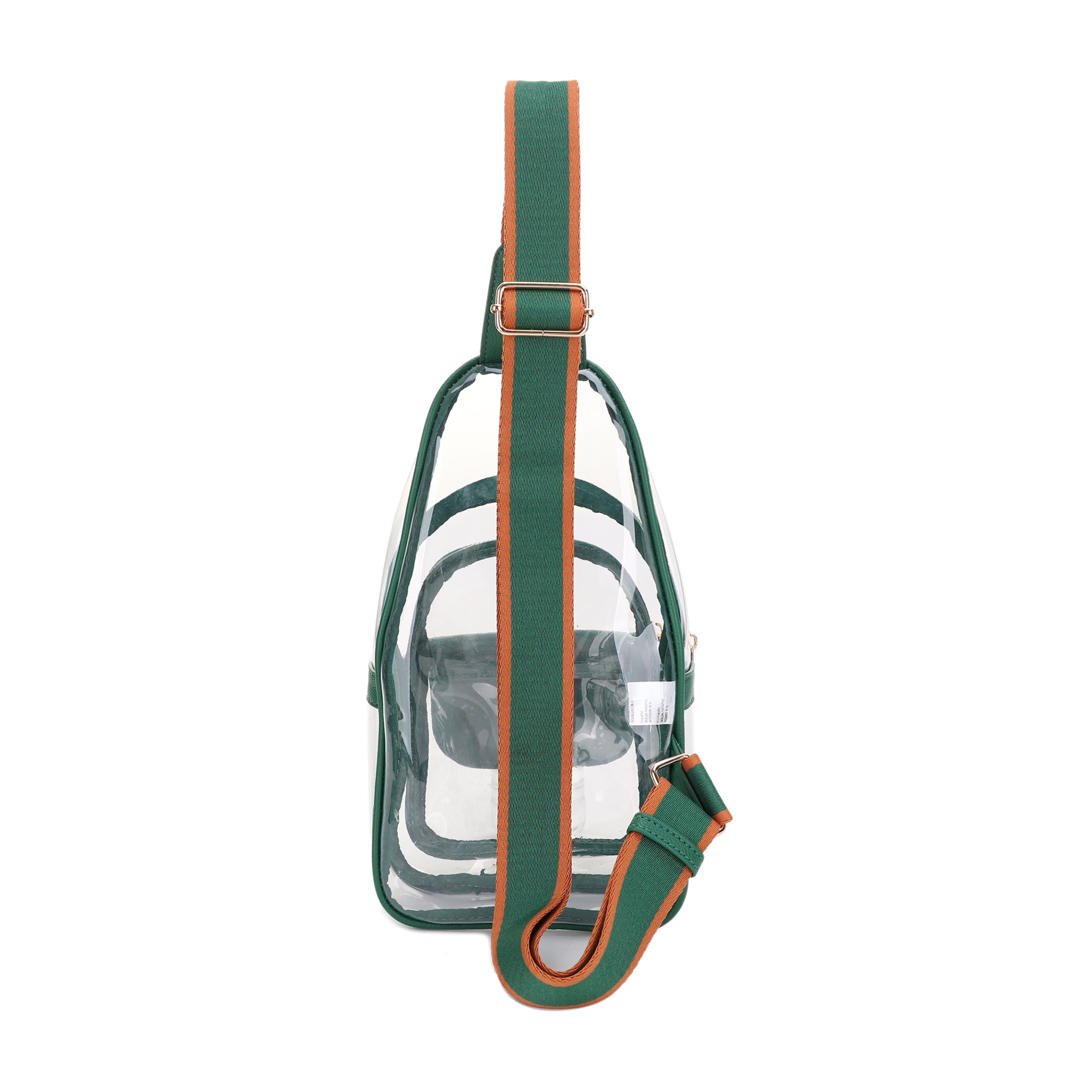 Eva Clear Sling Bag with Medallion Detailing